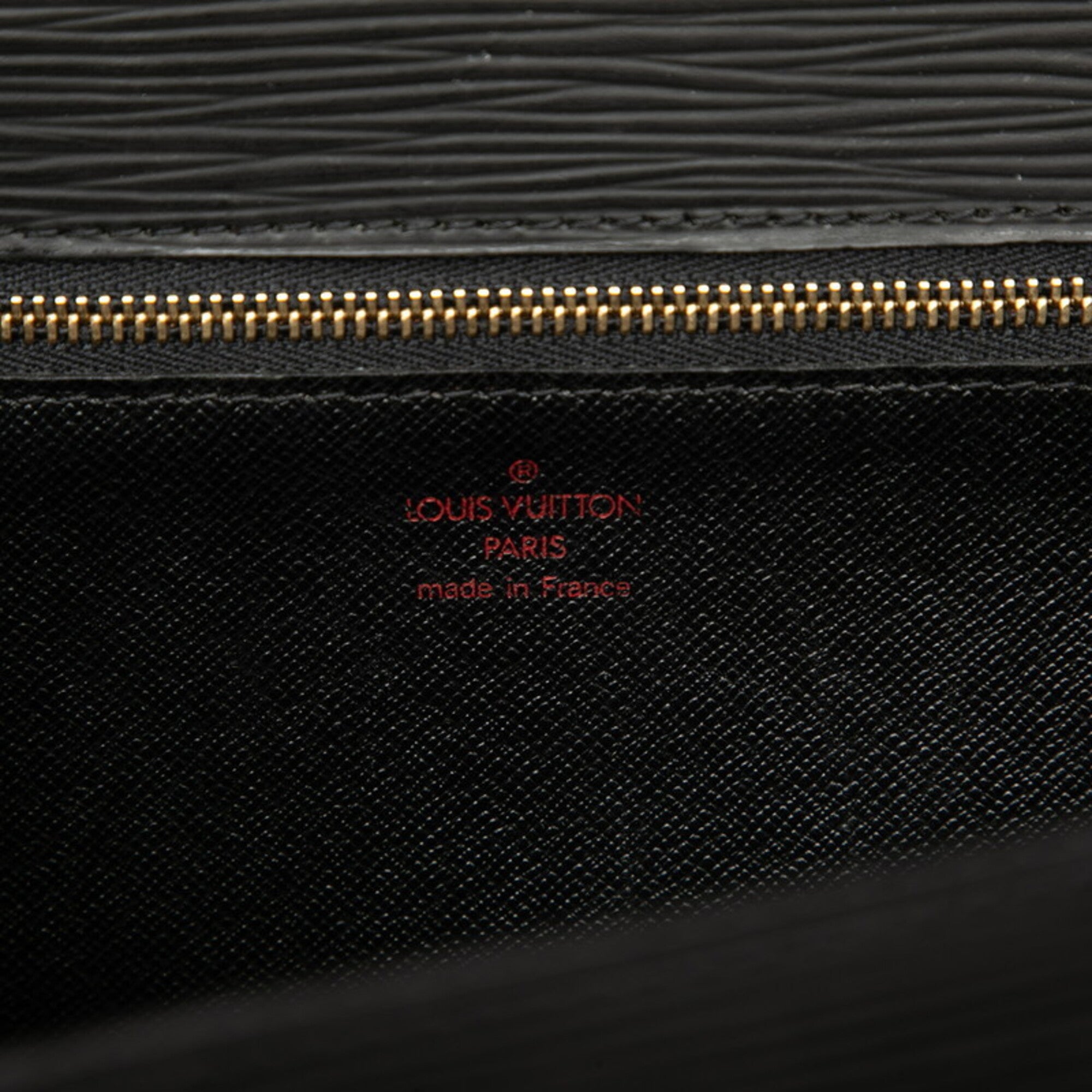 Louis Vuitton Black Noir Leather Handbag (Pre-Owned)