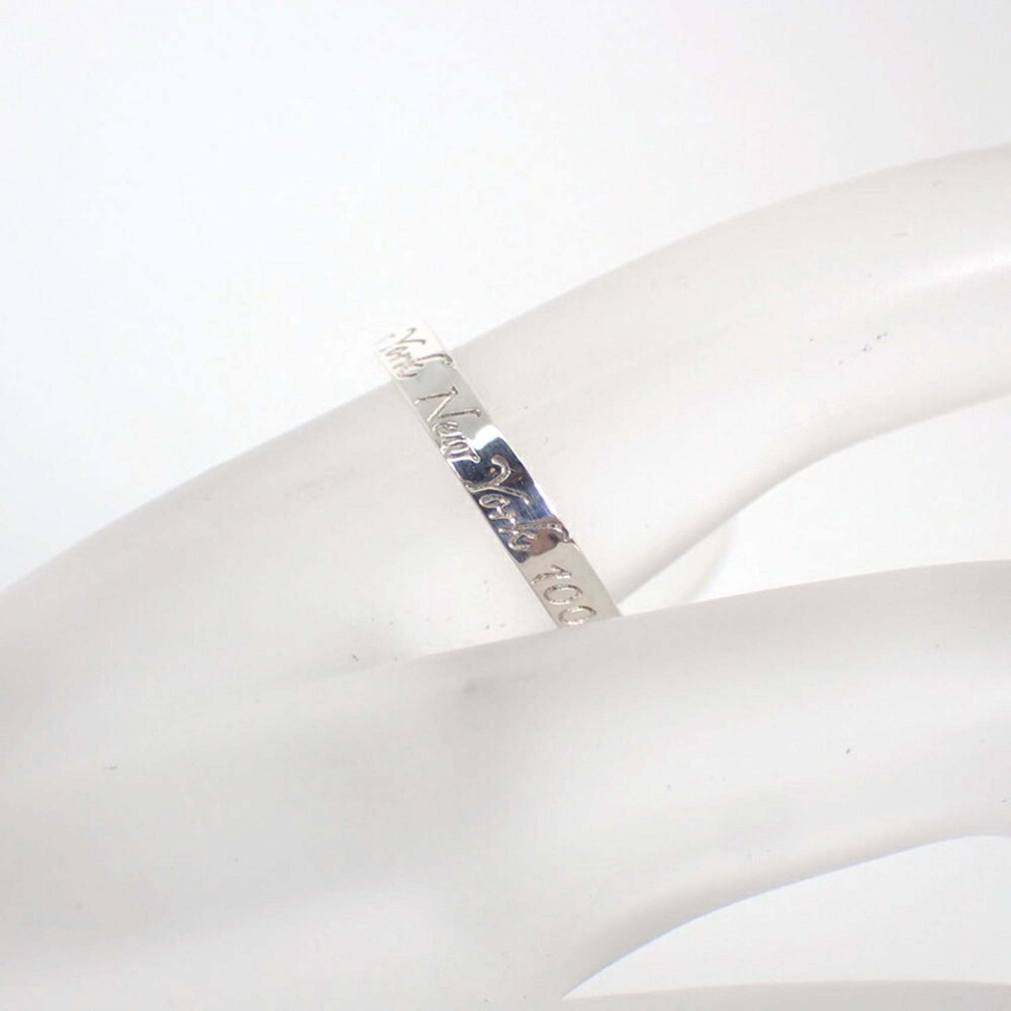 Tiffany Sterling Silver 925 Band Ring (Pre-Owned)