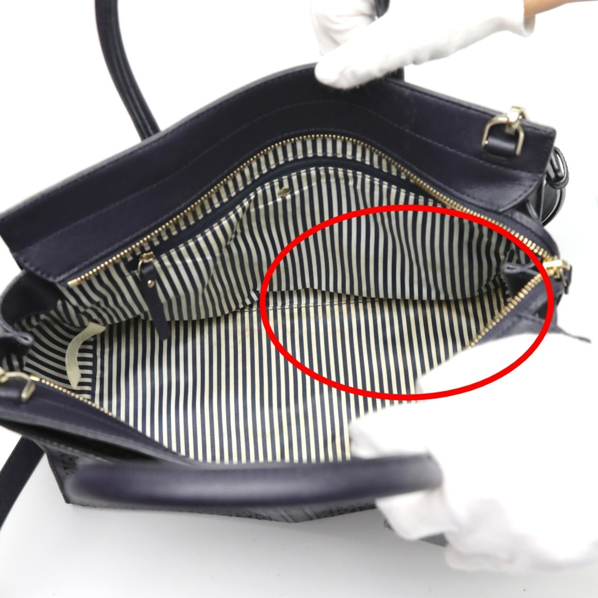 Kate Spade Navy Handbag Shoulder Bag (Pre-Owned)