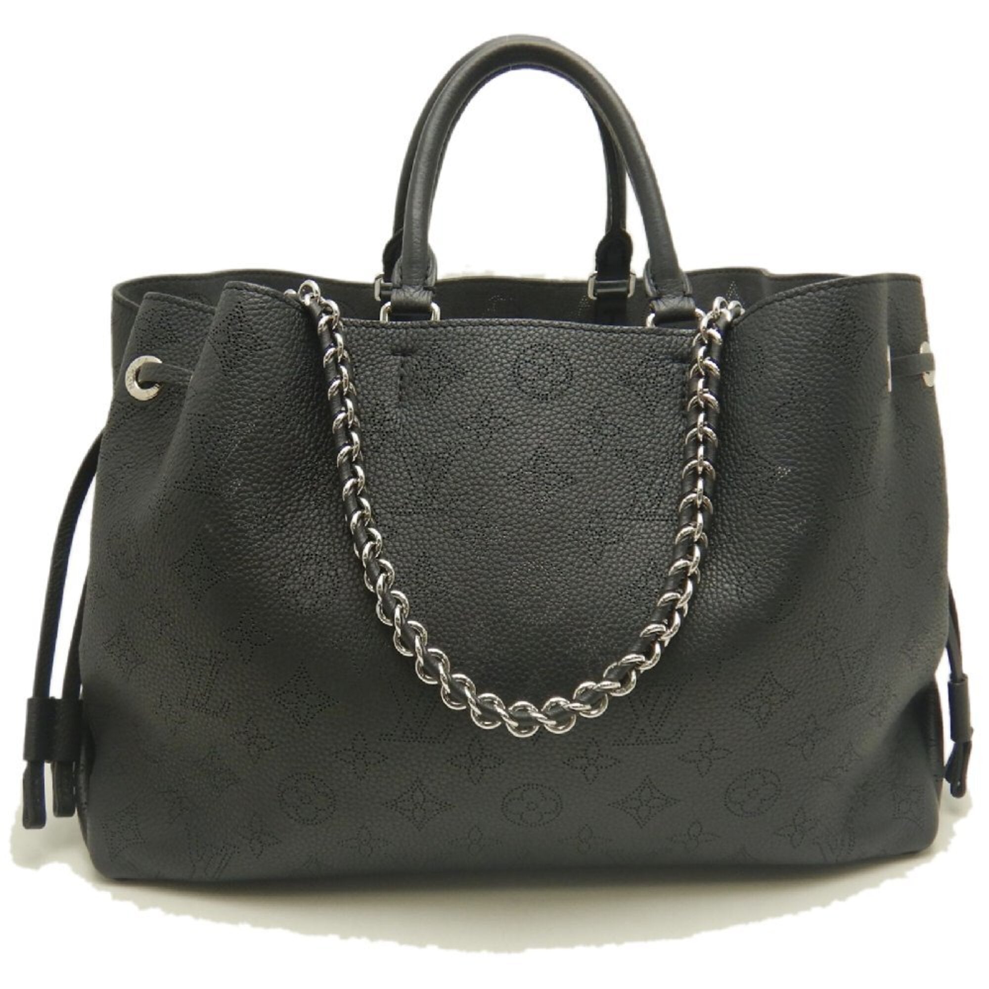 Louis Vuitton Mahina Noir Mahina Leather Tote Bag (Pre-Owned)