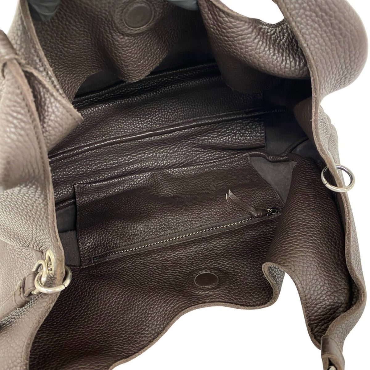 Bottega Veneta Brown Leather Handbag Tote Bag (Pre-Owned)