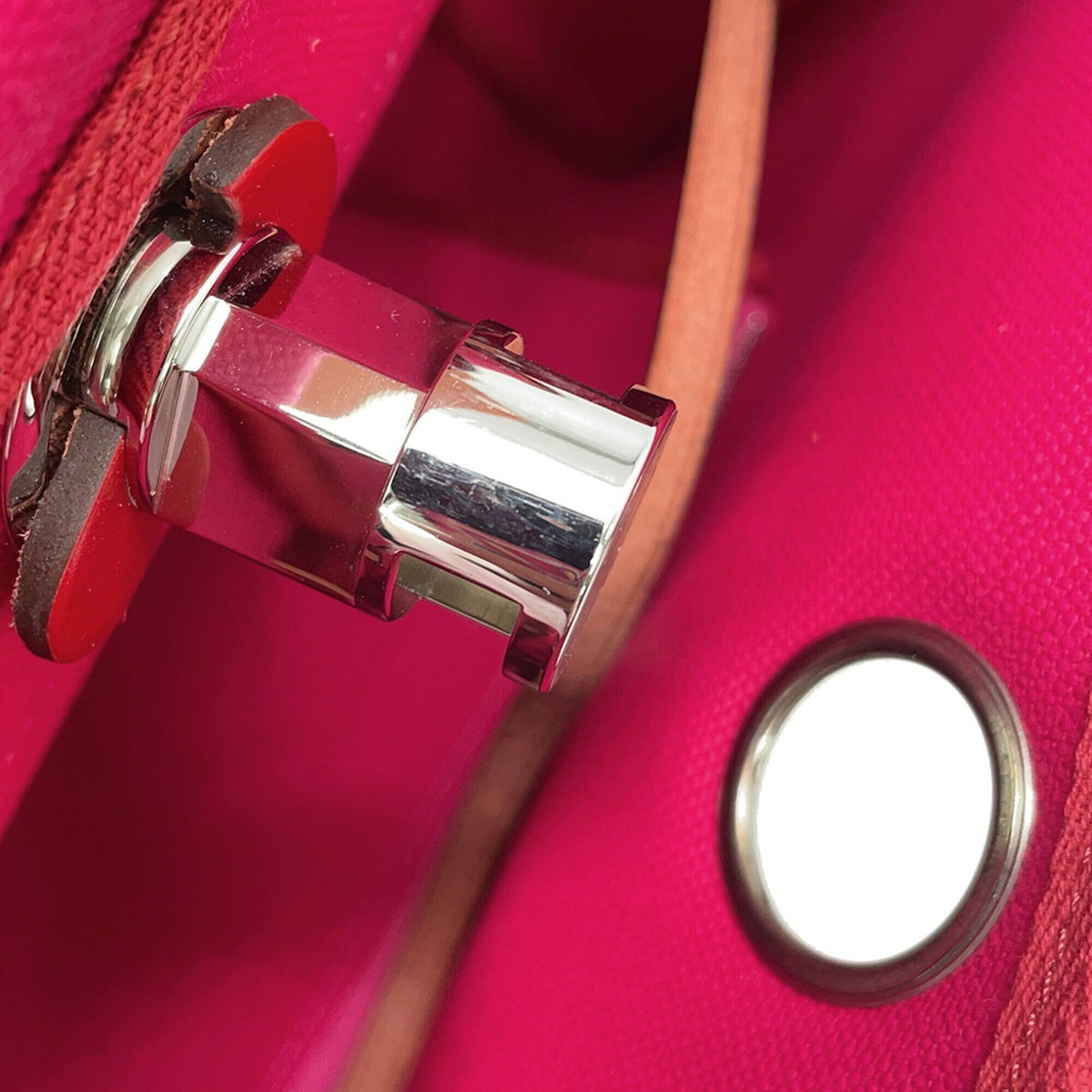 Hermes Toile H Handbag Pouch (Pre-Owned)