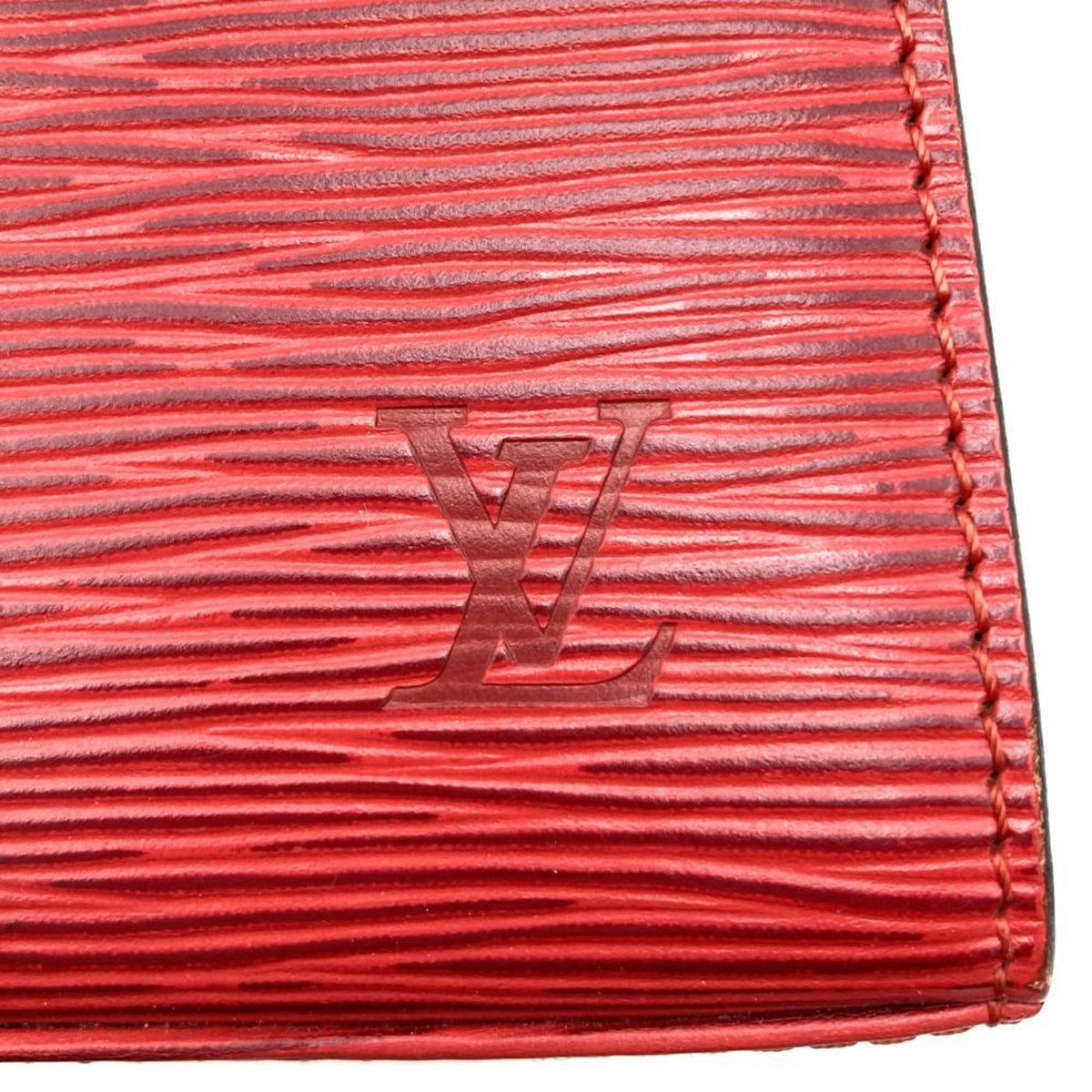 Louis Vuitton Red Color Epi Leather Handbag (Pre-Owned)