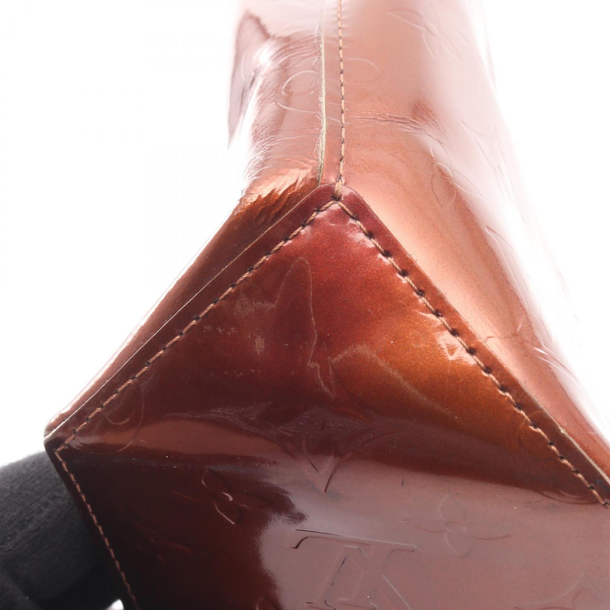 Louis Vuitton Bronze Brown Vernis Handbag (Pre-Owned)
