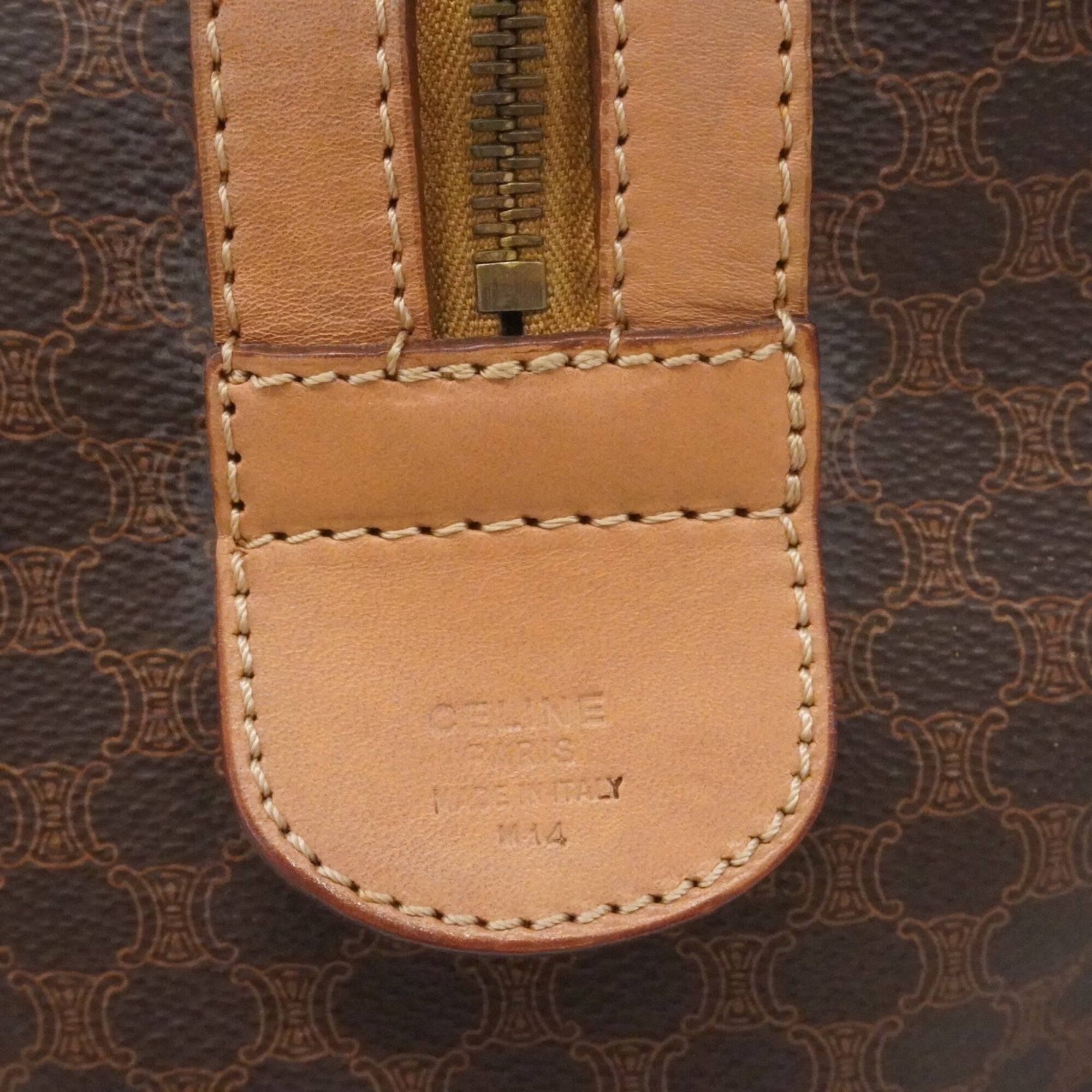 Celine Brown Pvc Boston Bag (Pre-Owned)