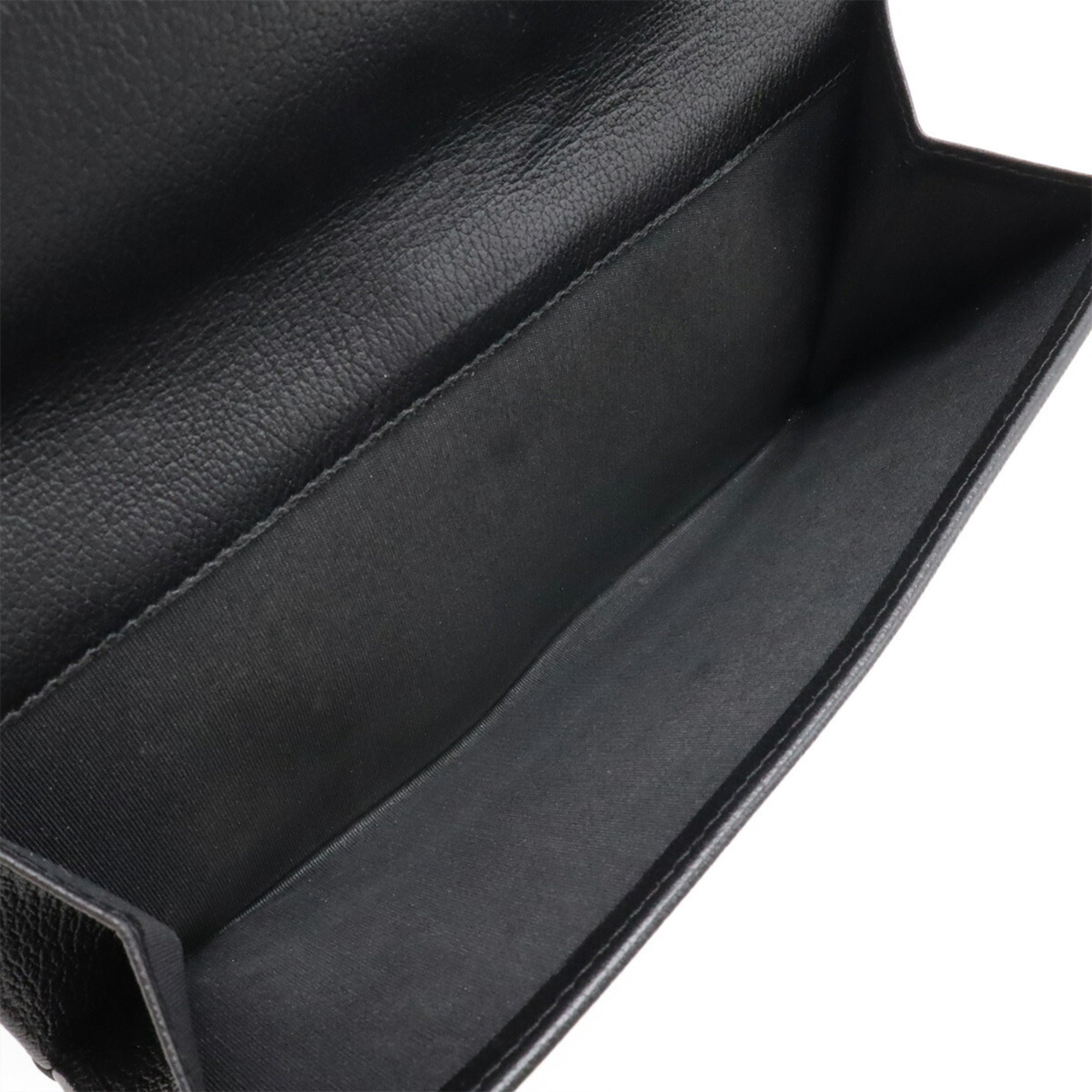 Chanel Black Leather Coin Purse/Coin Case (Pre-Owned)
