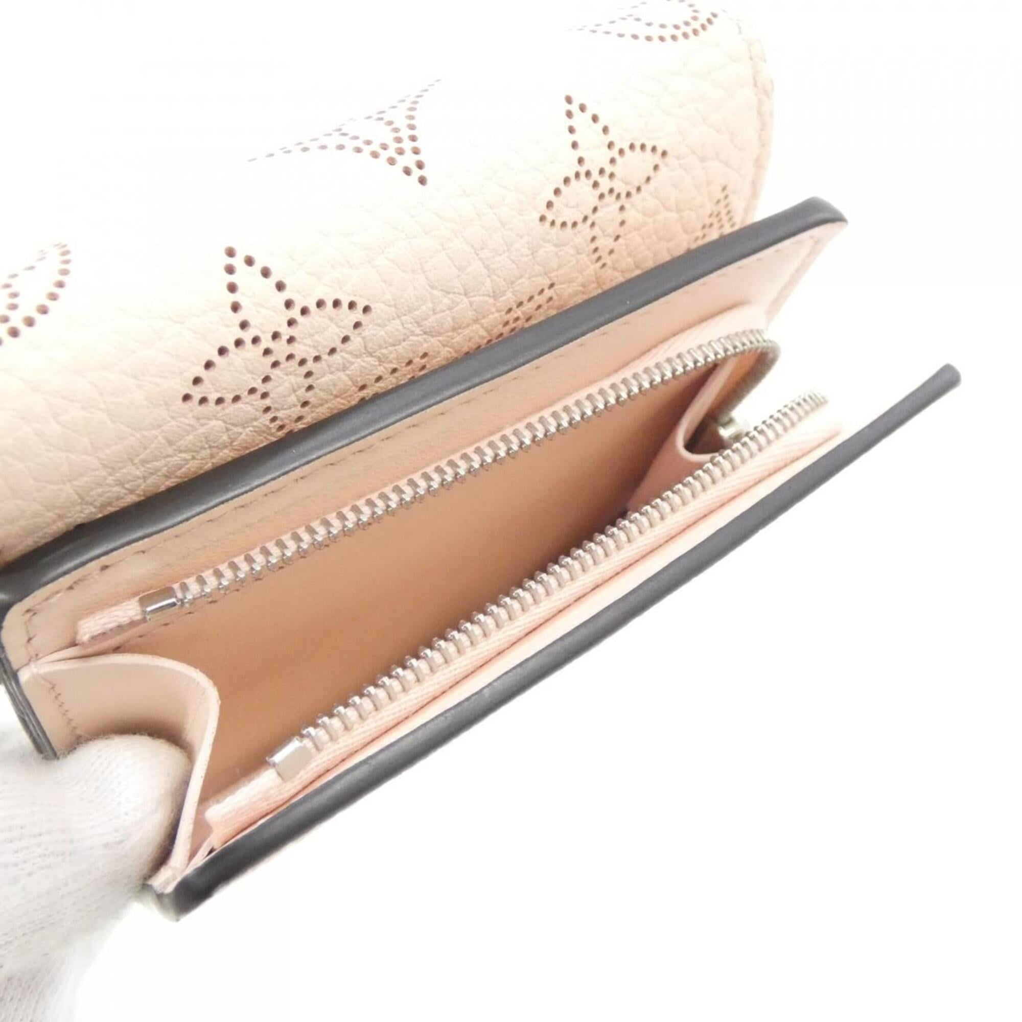 Louis Vuitton Pink Leather Wallet (Tri-Fold) (Pre-Owned)
