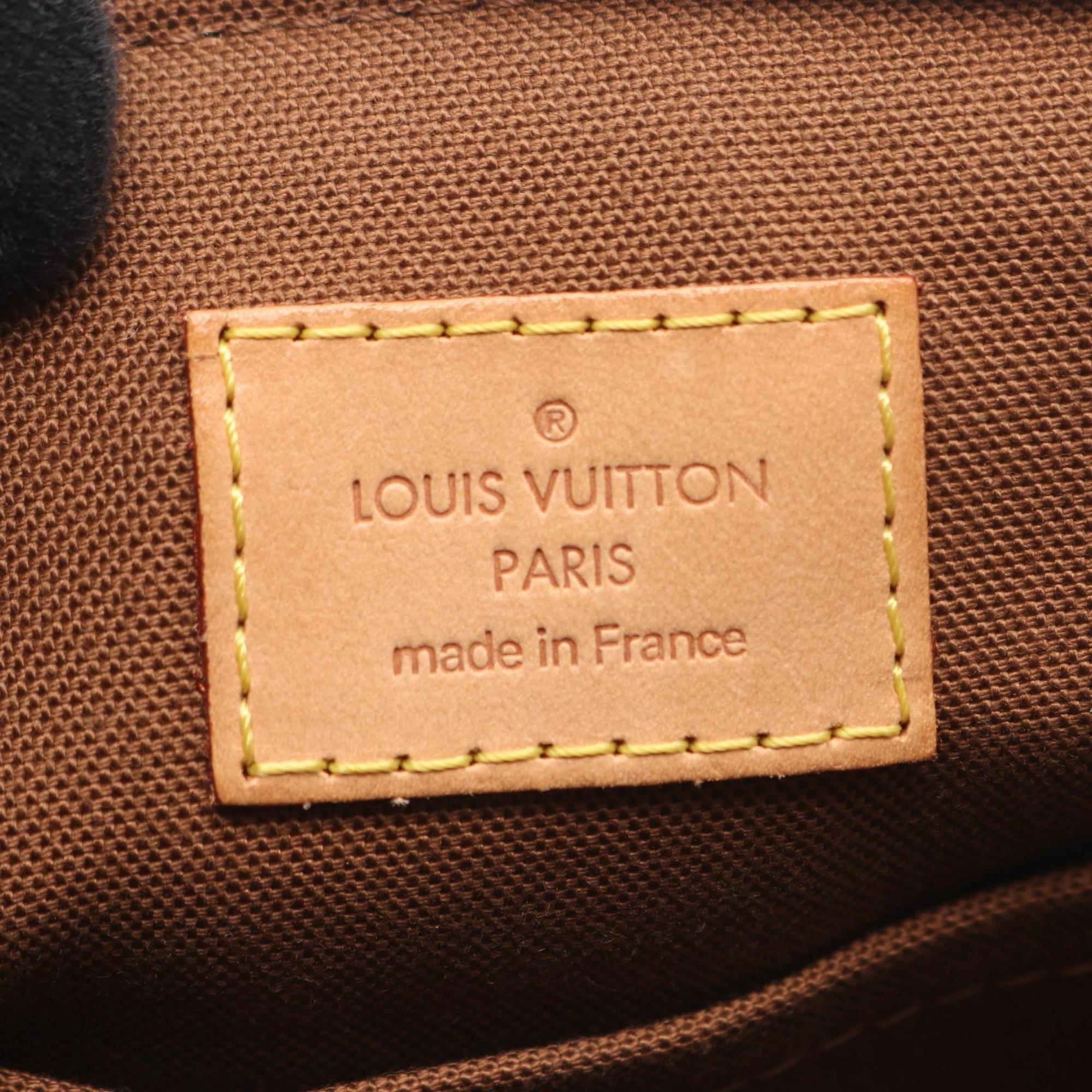 Louis Vuitton Brown Coated Canvas Leather Handbag (Pre-Owned)