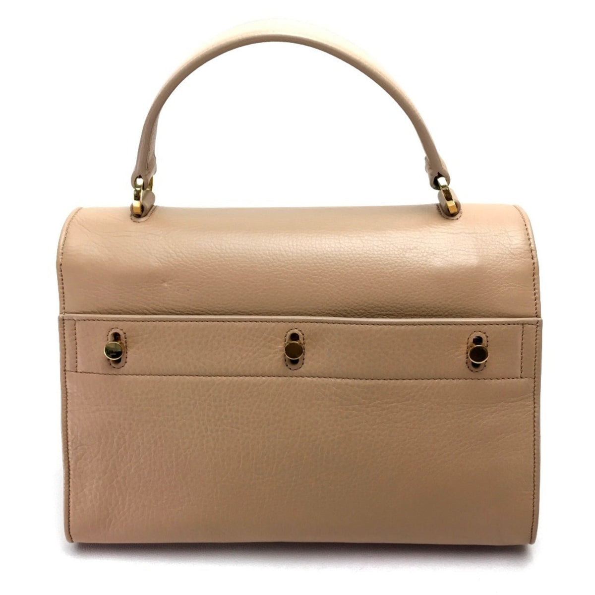 Saint Laurent Beige Leather Handbag Shoulder Bag (Pre-Owned)