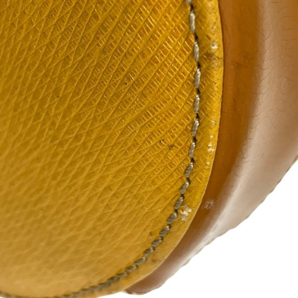 Burberry Yellow Leather Shoulder Bag Tote Bag (Pre-Owned)