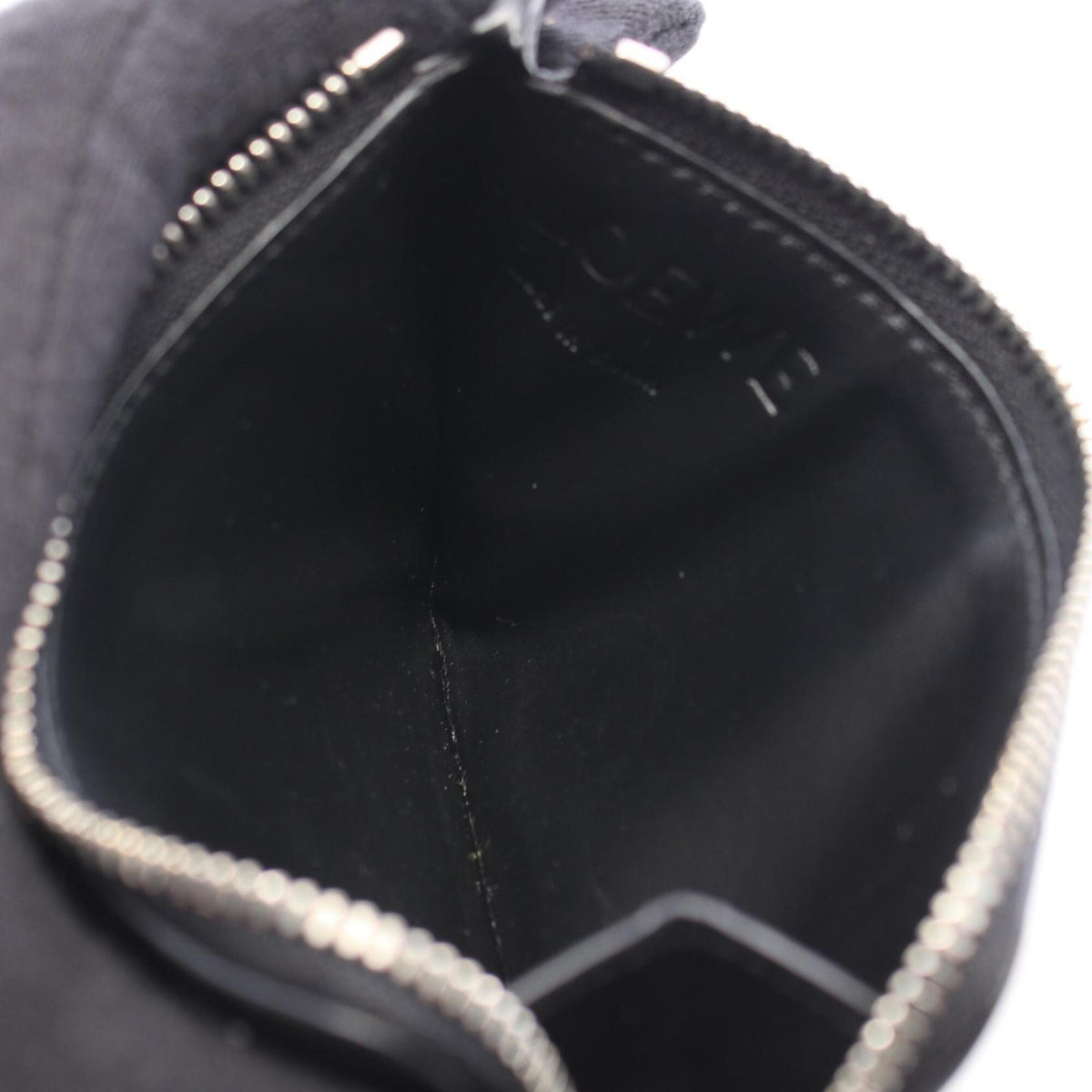 Loewe Black Leather Coin Purse/Coin Case (Pre-Owned)