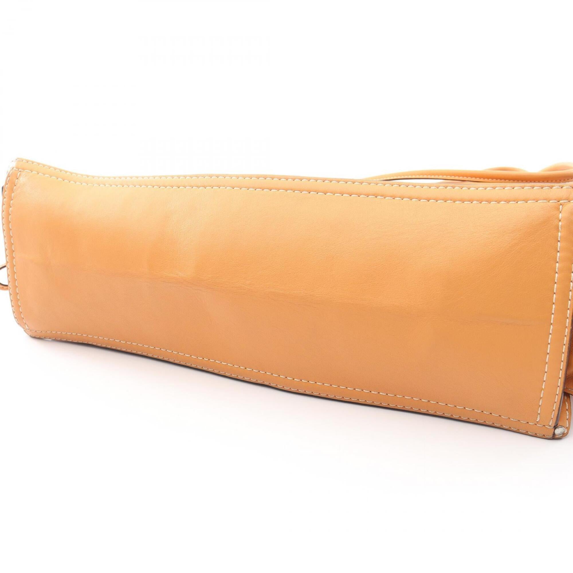 Loewe Brown Leather Handbag Tote Bag (Pre-Owned)