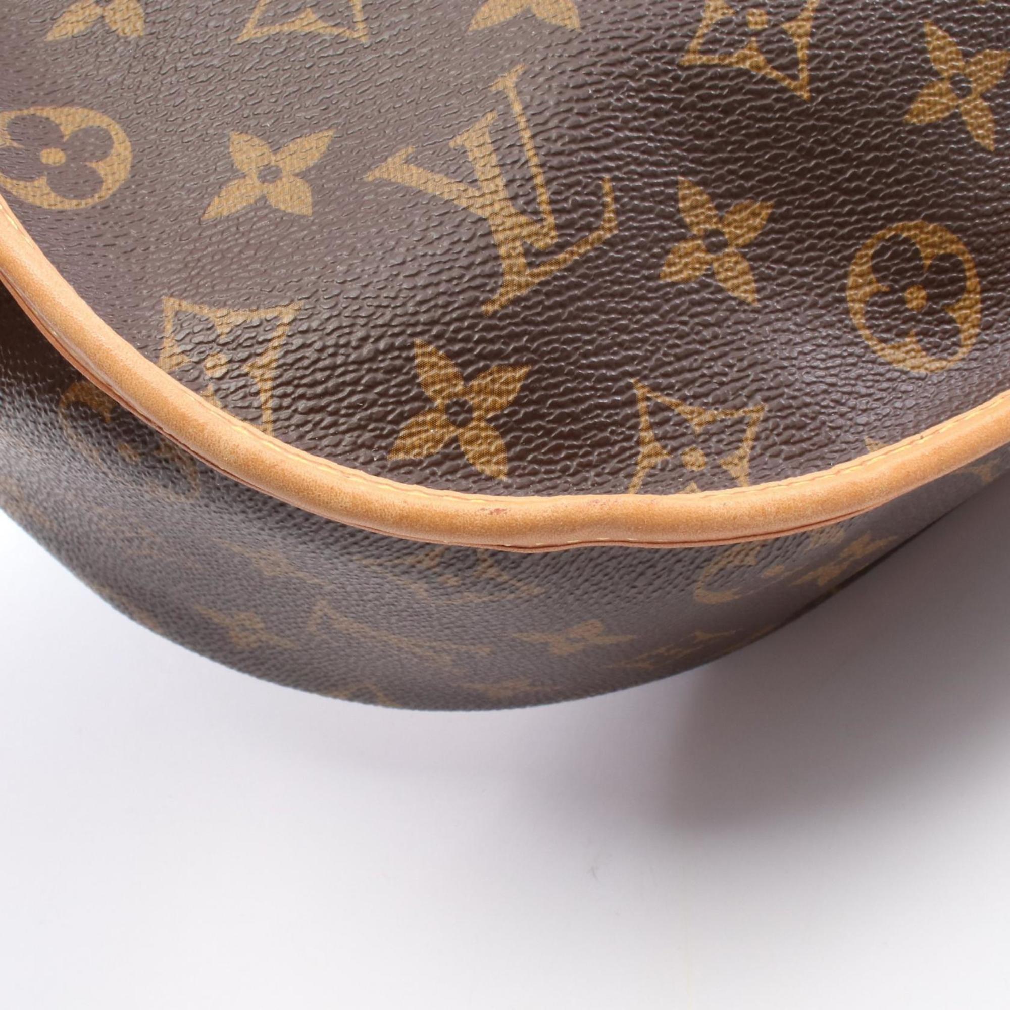 Louis Vuitton Brown Monogram Coated Canvas Leather Handbag Shoulder Bag (Pre-Owned)
