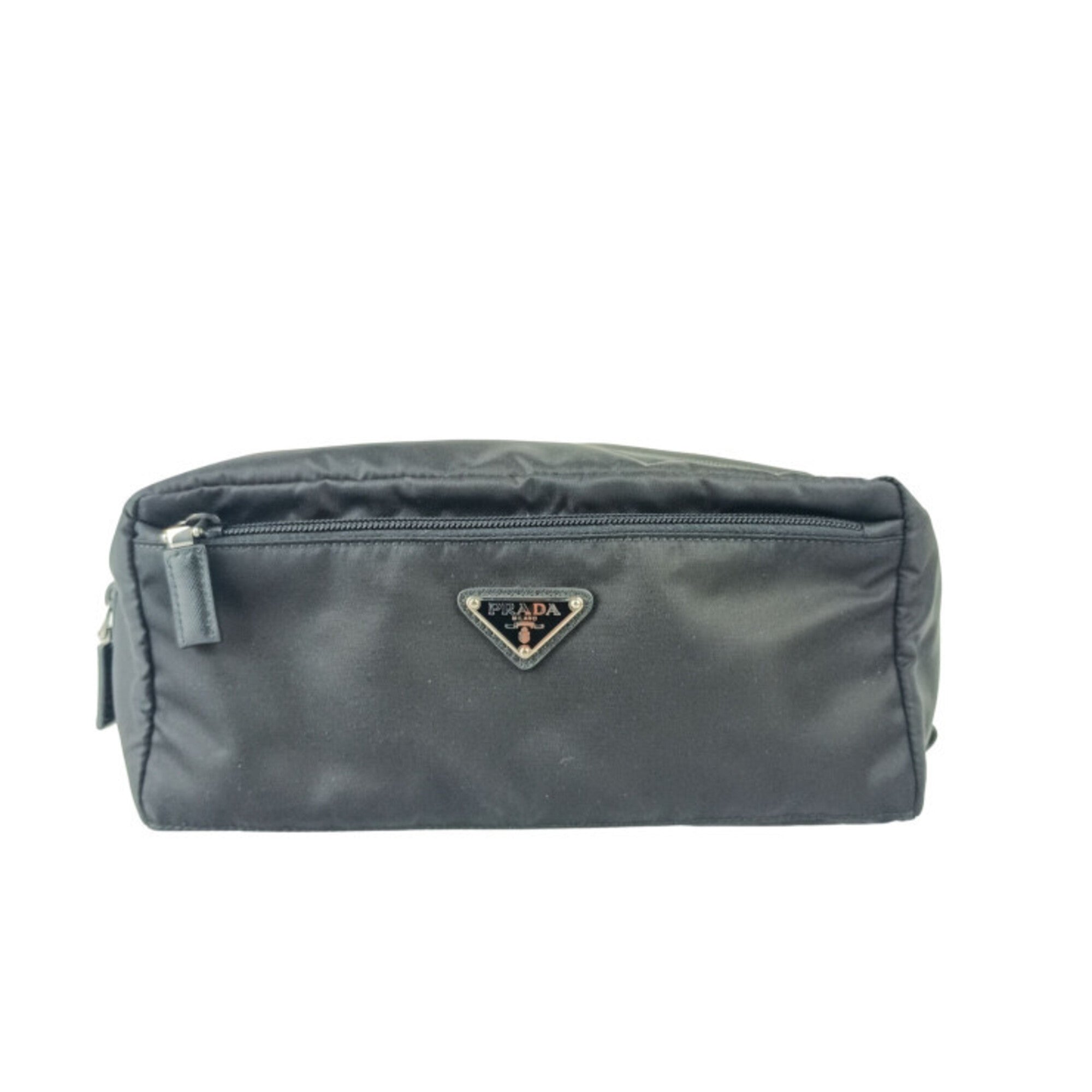 Prada Black Nylon Clutch Bag (Pre-Owned)