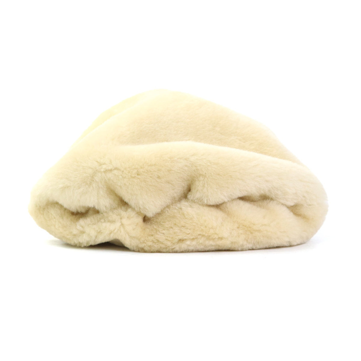 Bottega Veneta Cream Fur Suede Shoulder Bag (Pre-Owned)