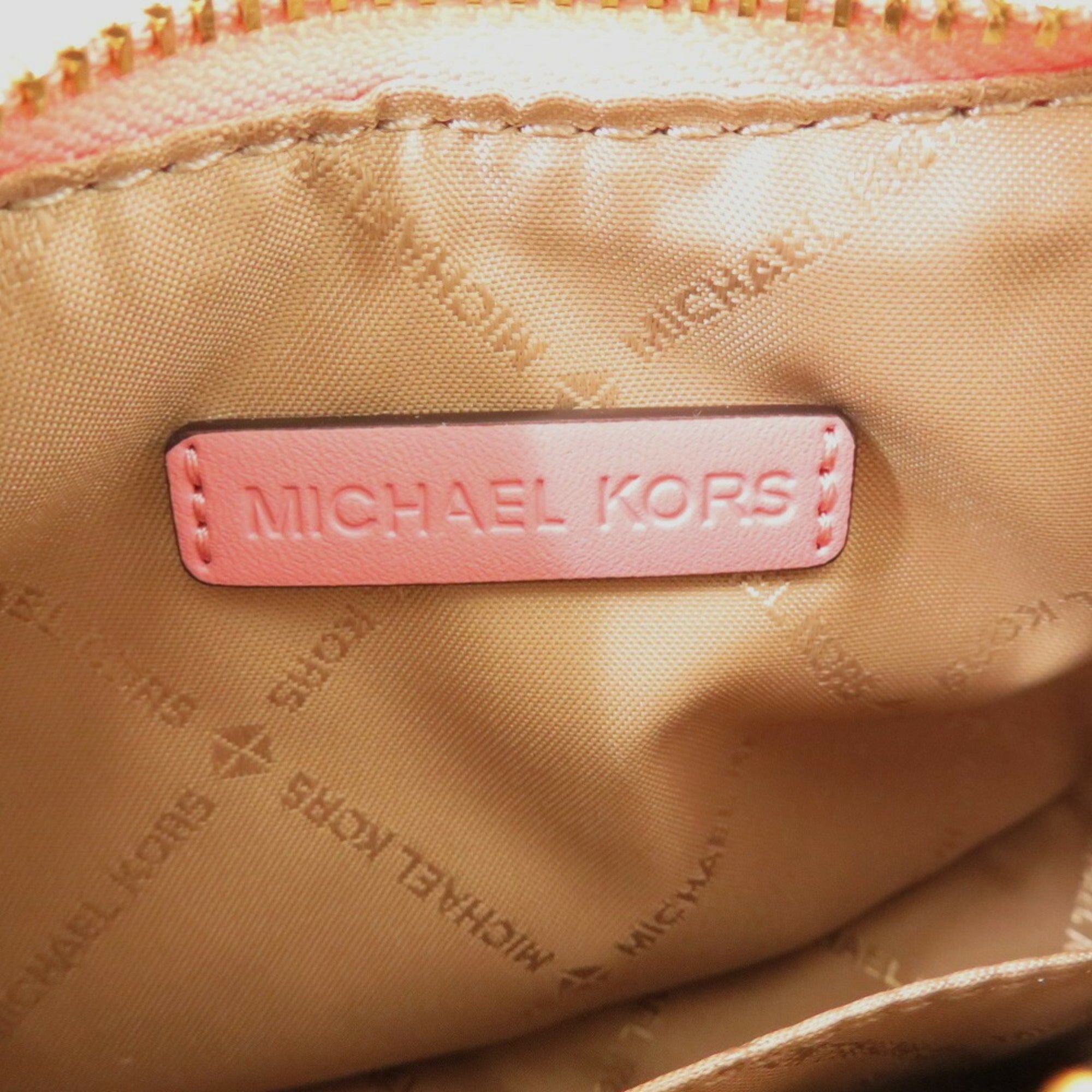 Michael Kors Pink Pvc Nylon Shoulder Bag (Pre-Owned)