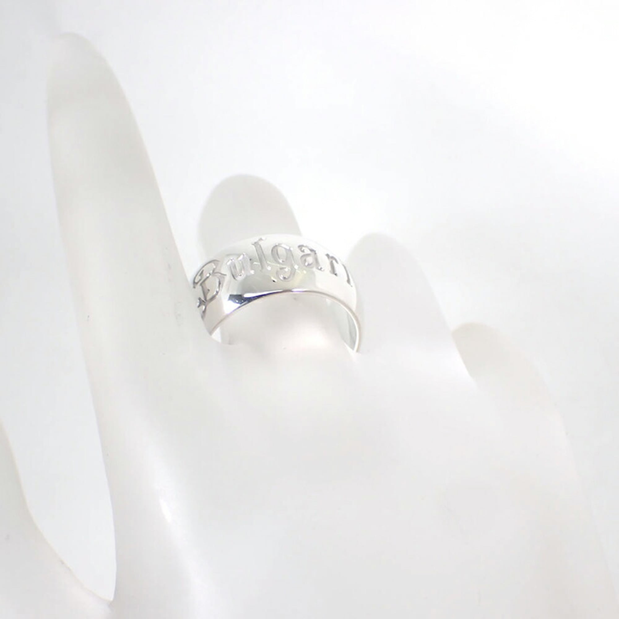Bvlgari Sterling Silver 925 Band Ring (Pre-Owned)