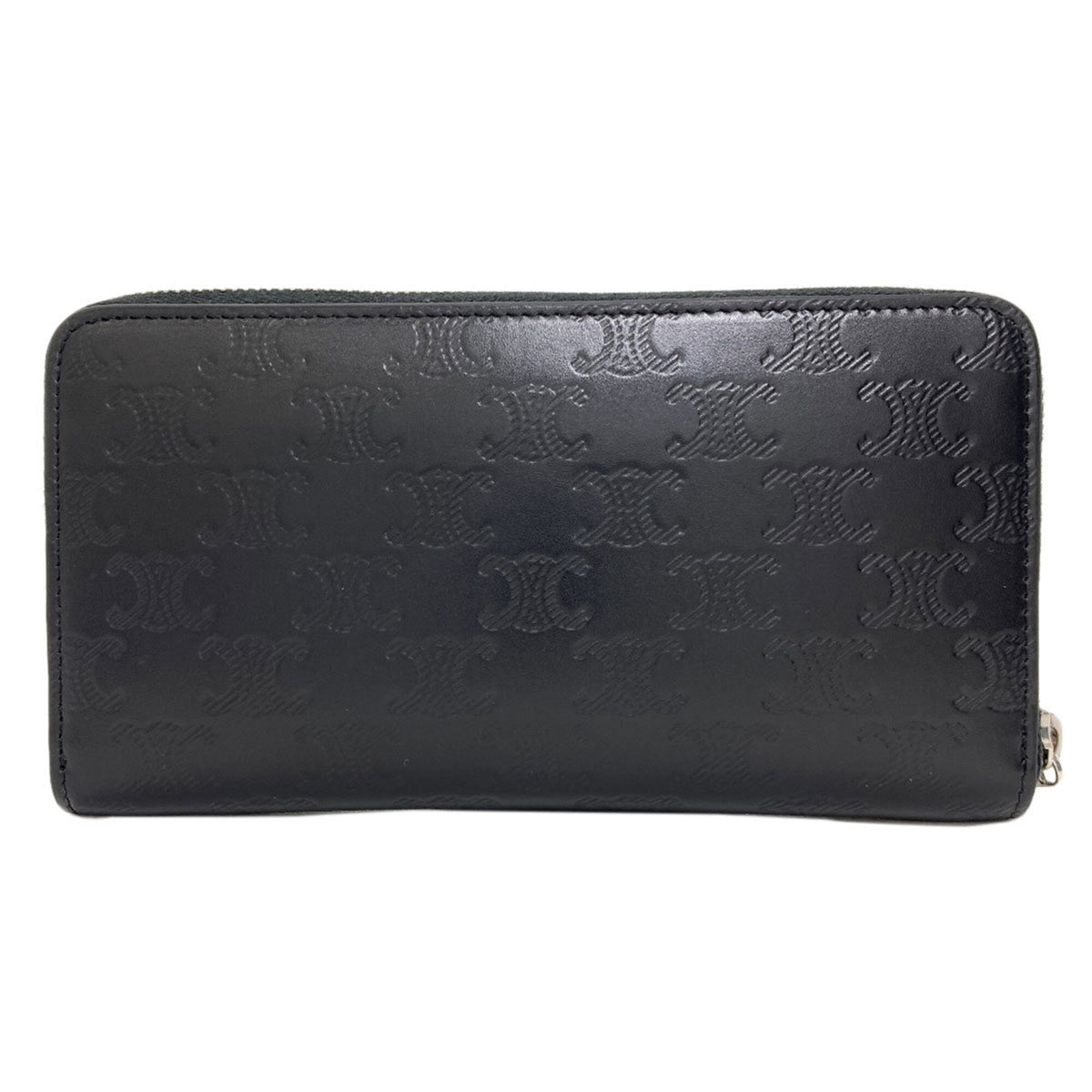 Celine Black Leather Long Wallet (Bi-Fold) (Pre-Owned)