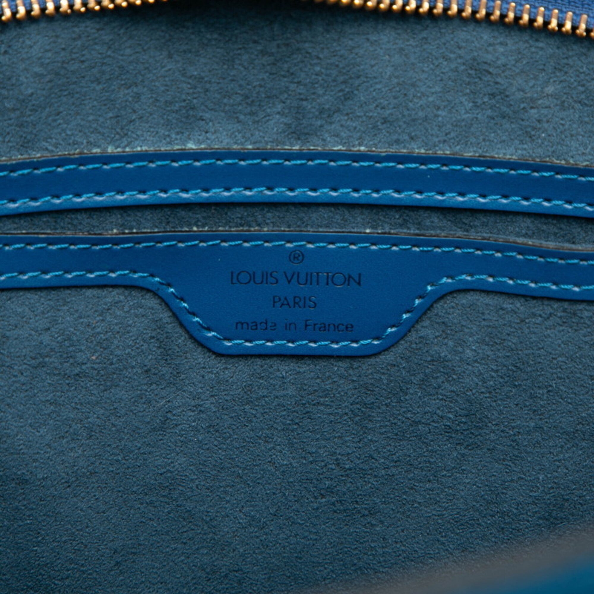 Louis Vuitton Epi Toledo Blue Leather Handbag (Pre-Owned)