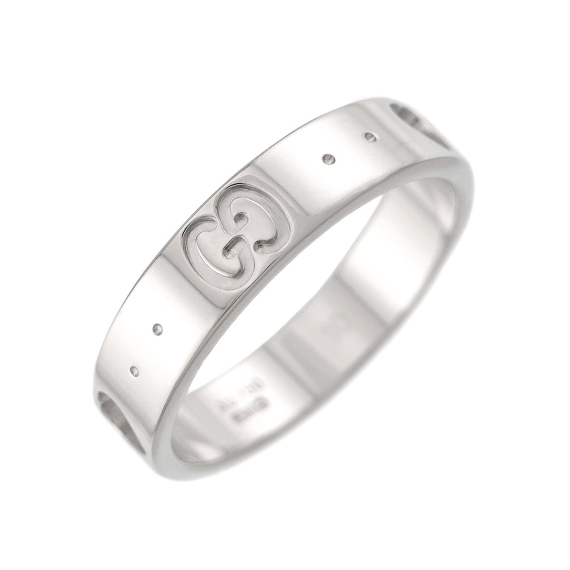 Gucci White Gold (18K) Band Ring (Pre-Owned)