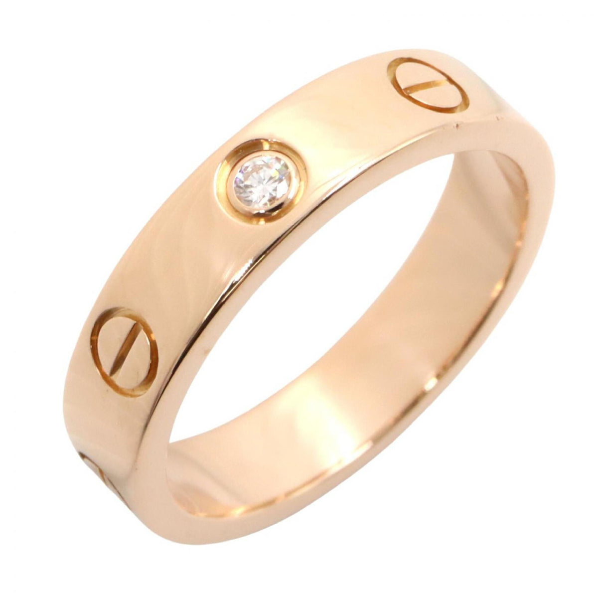 Cartier Gold Clear Pink Gold (18K) Band Ring (Pre-Owned)