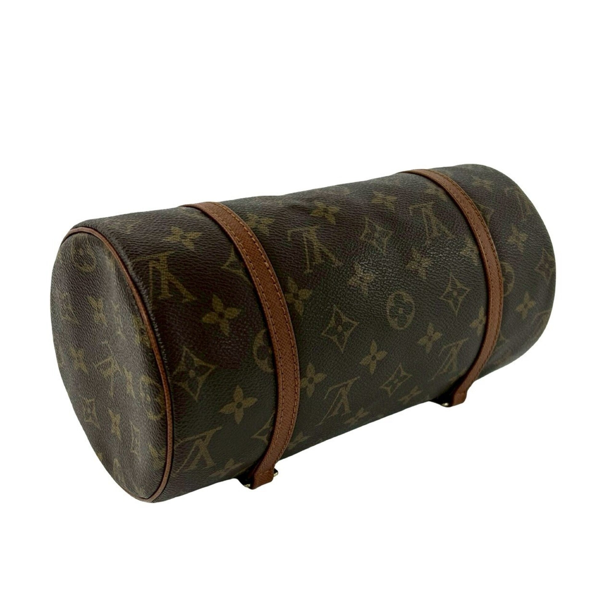 Louis Vuitton Brown Leather Pvc Boston Bag Handbag (Pre-Owned)