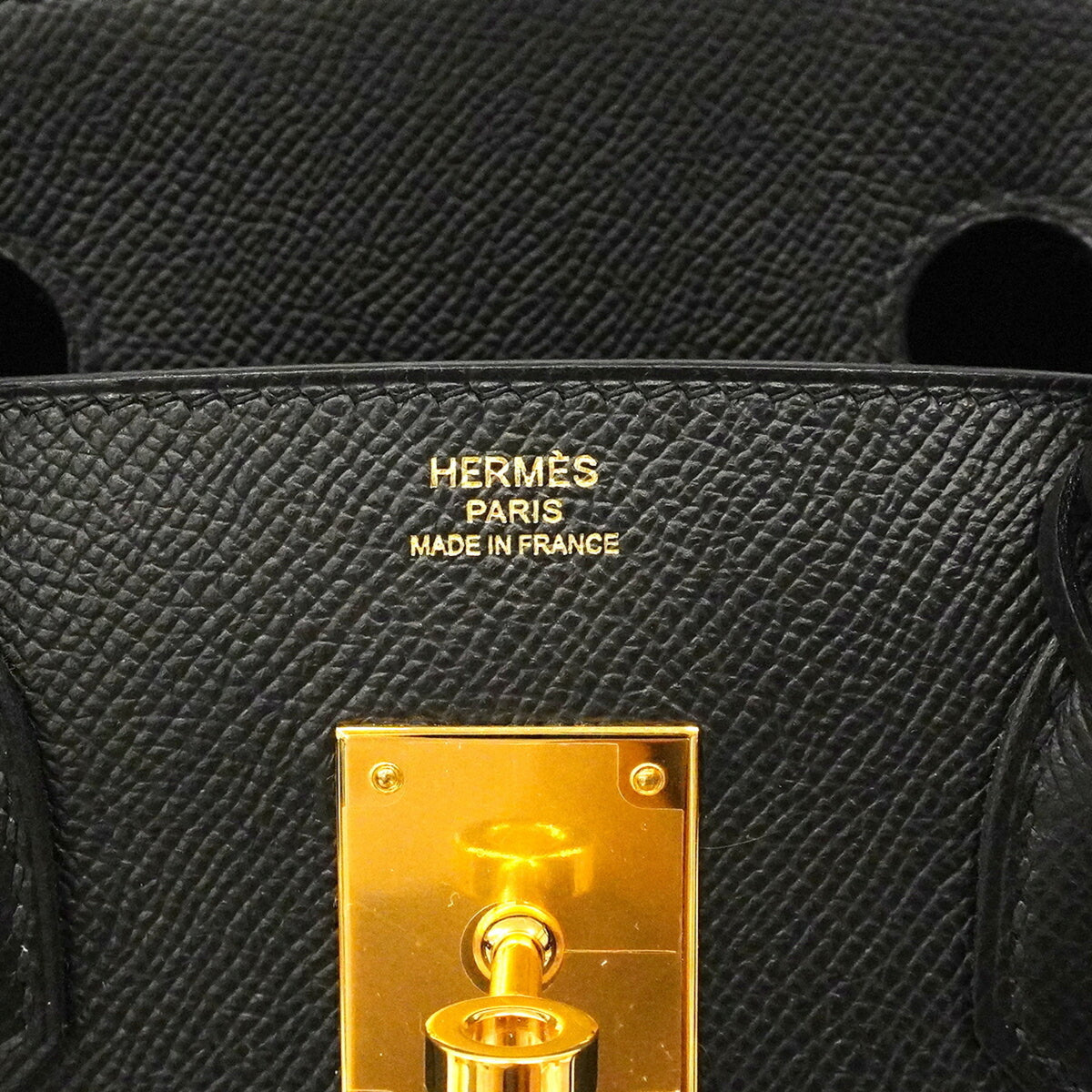 Hermes Black Leather Handbag (Pre-Owned)