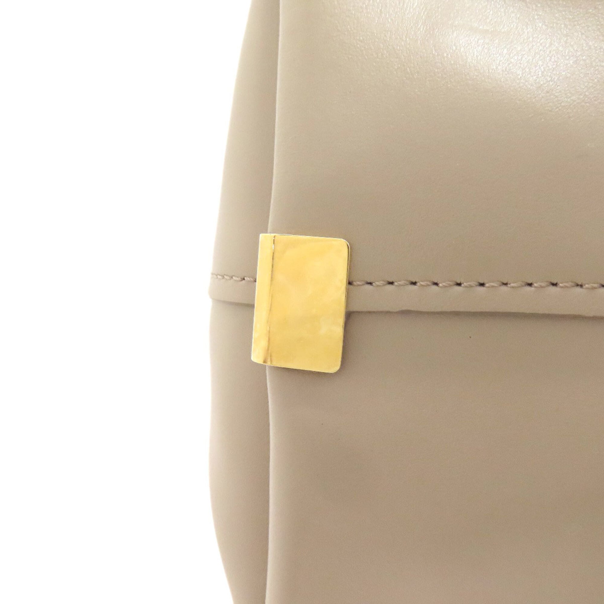 Chloé Grayish Leather Tote Bag (Pre-Owned)