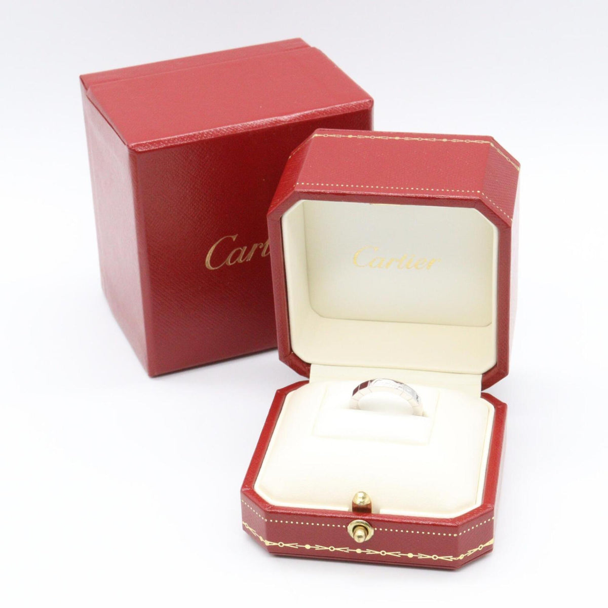Cartier Silver White Gold (18K) Band Ring (Pre-Owned)