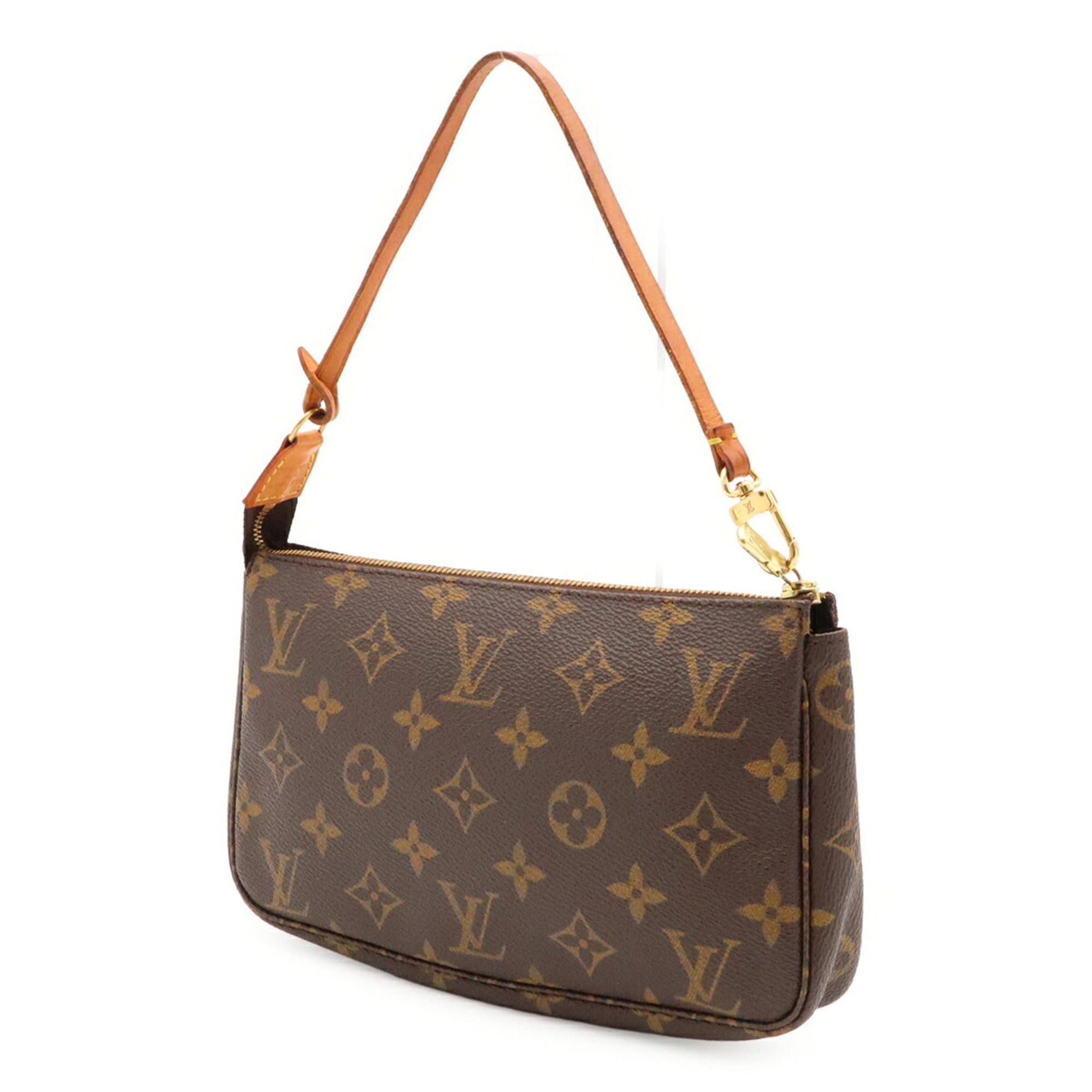 Louis Vuitton Brown Monogram Handbag Pochette Pouch (Pre-Owned)