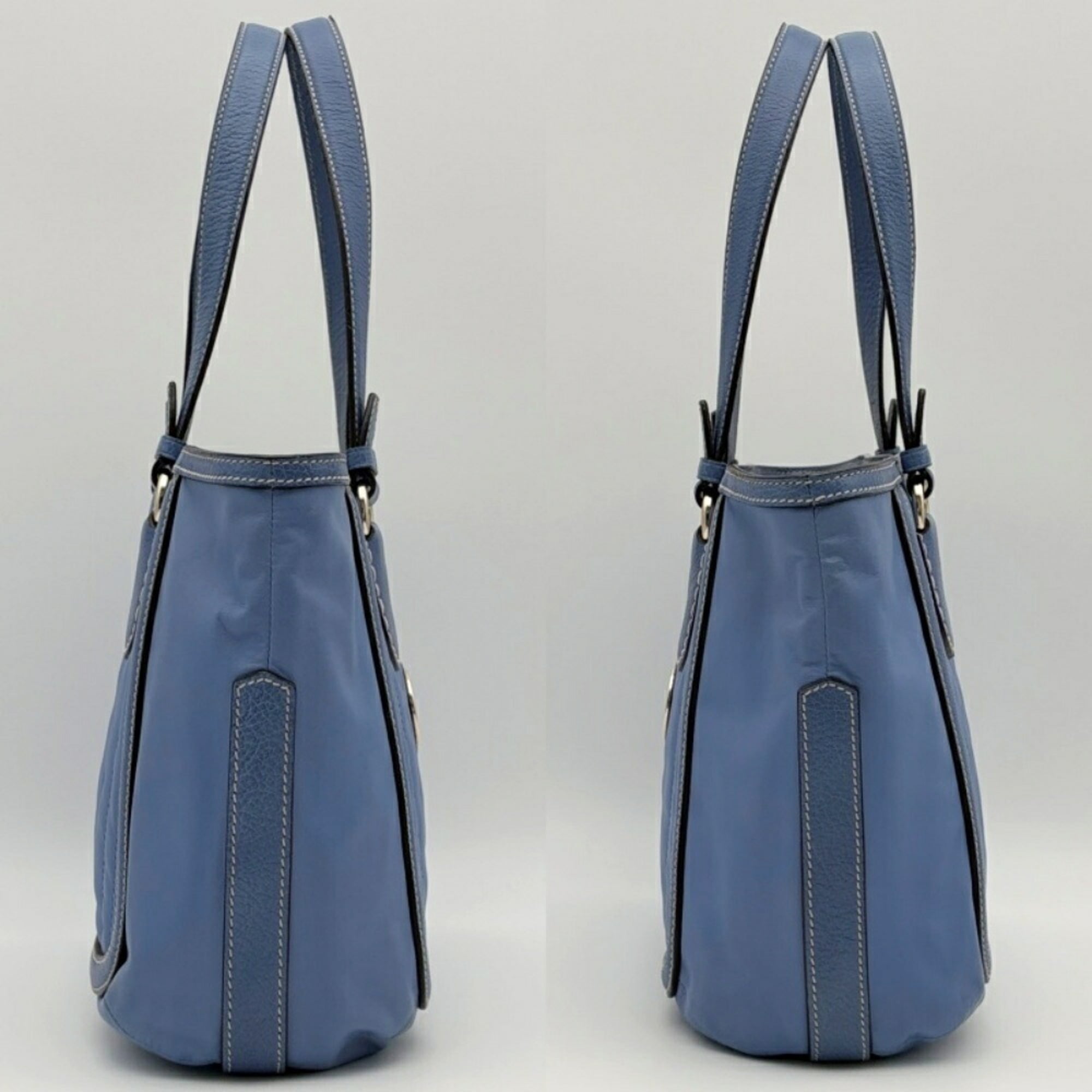 Celine Blue Leather Tote Bag (Pre-Owned)