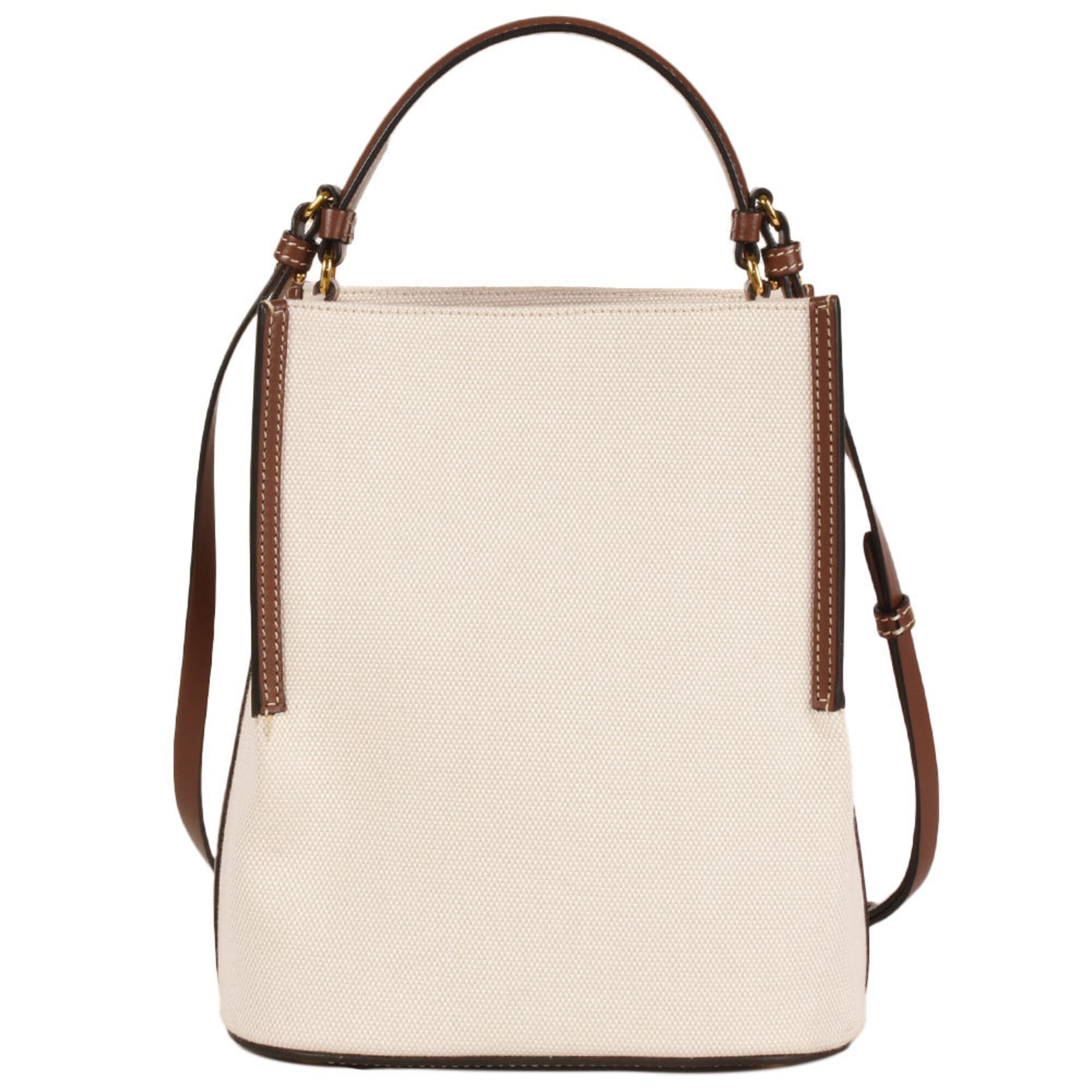 Burberry Brown Canvas Leather Shoulder Bag (Pre-Owned)