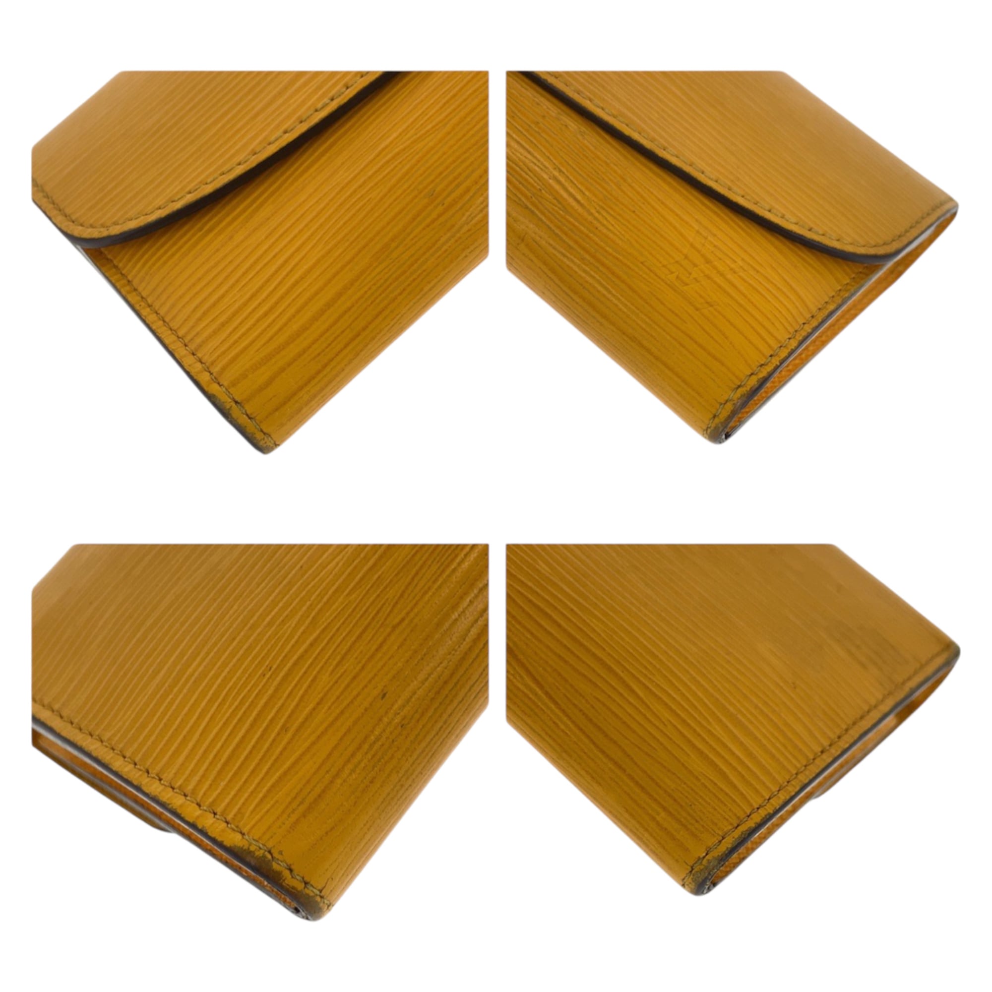 Louis Vuitton Yellow Epi Leather Long Wallet (Bi-Fold) (Pre-Owned)