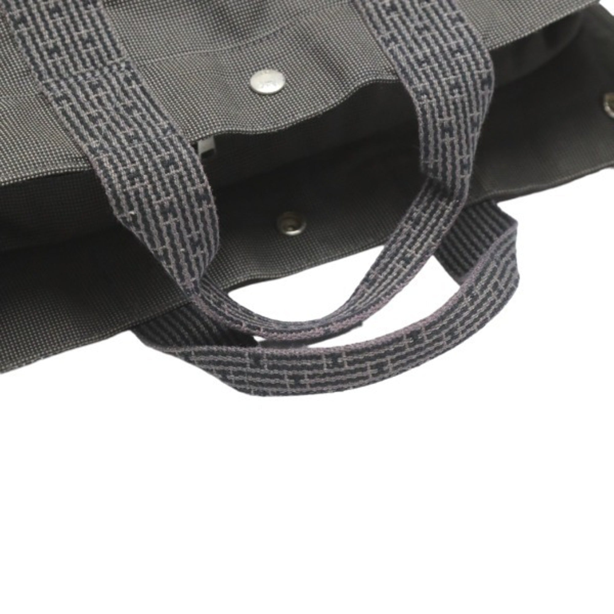 Hermes Gray Canvas Tote Bag (Pre-Owned)