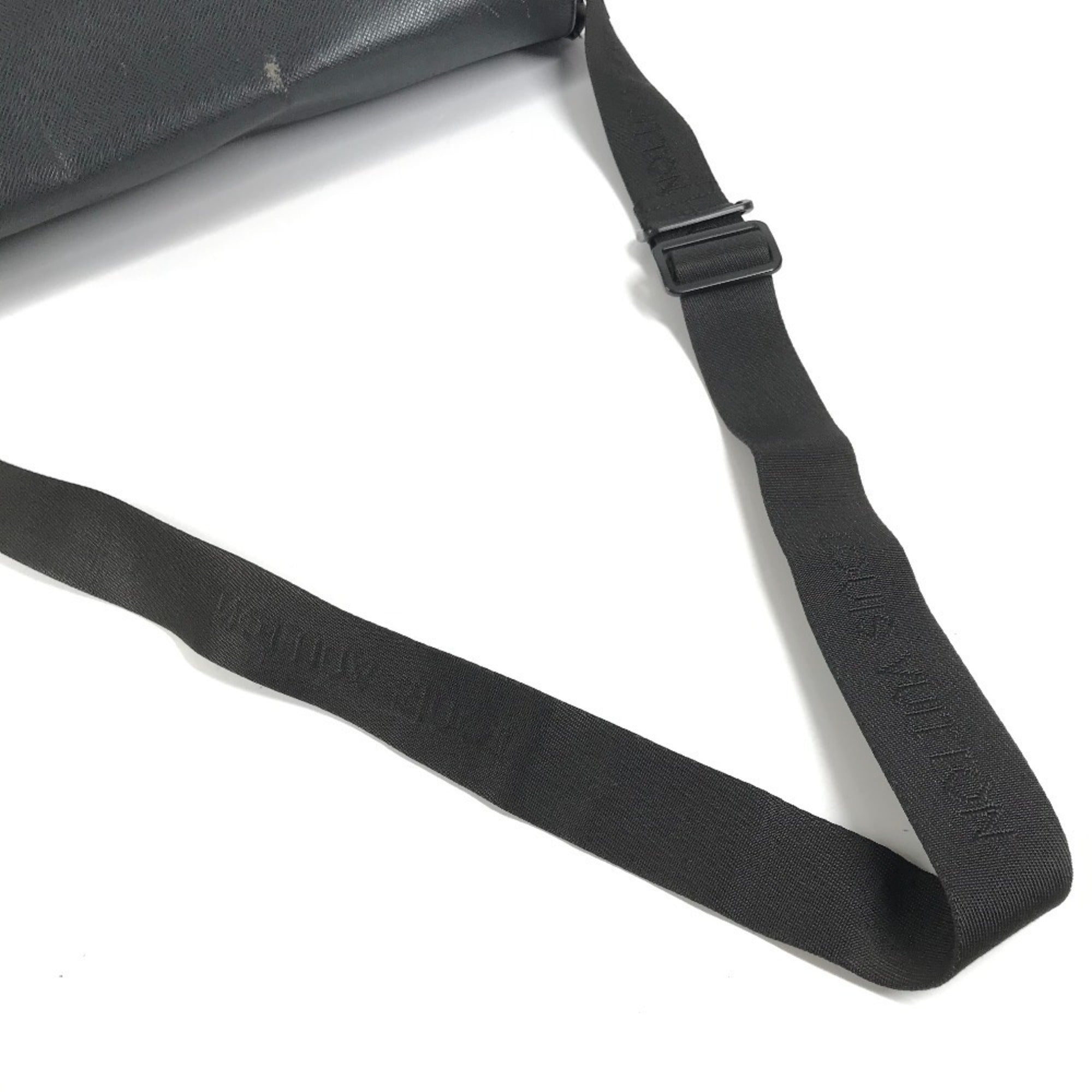 Louis Vuitton Taiga Ardoise Black Khaki Taiga Leather Nylon Messenger Bag Shoulder Bag (Pre-Owned)
