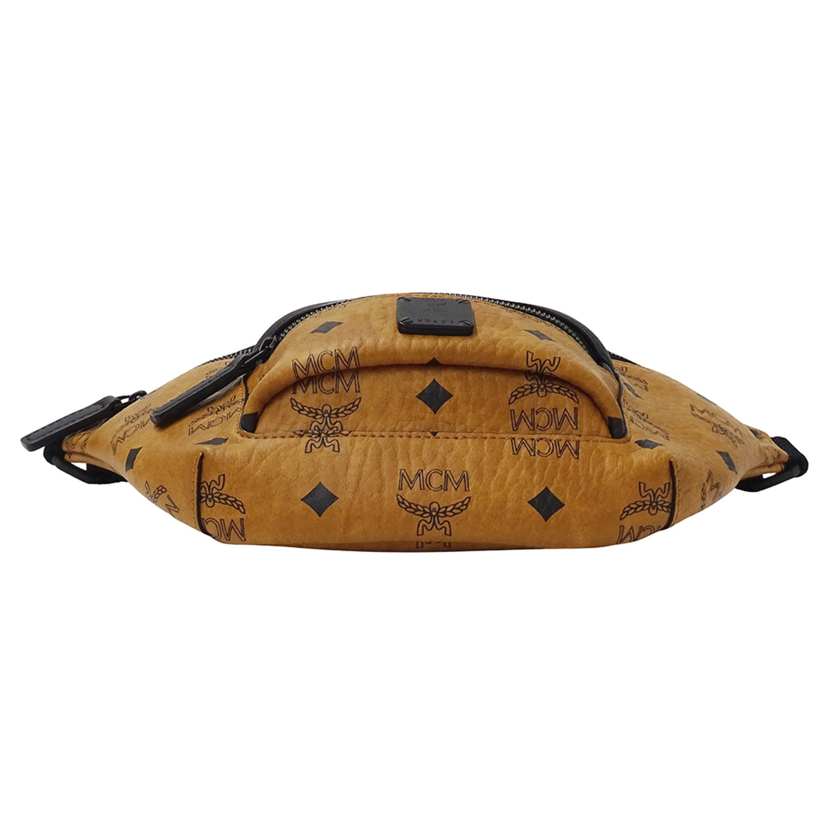 Mcm Brown Camel Canvas Handbag Sling Bag (Pre-Owned)