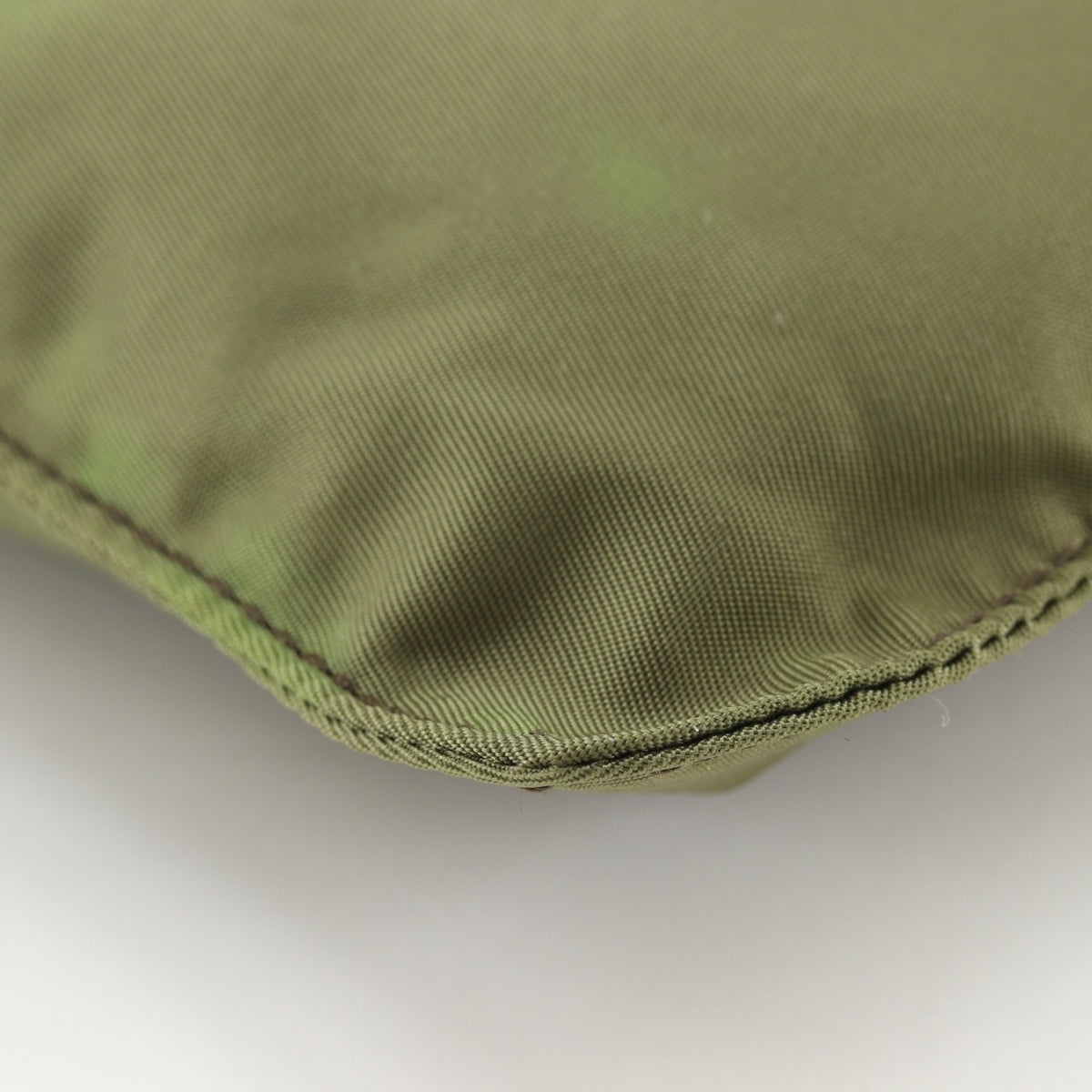 Prada Khaki Nylon Pouch (Pre-Owned)