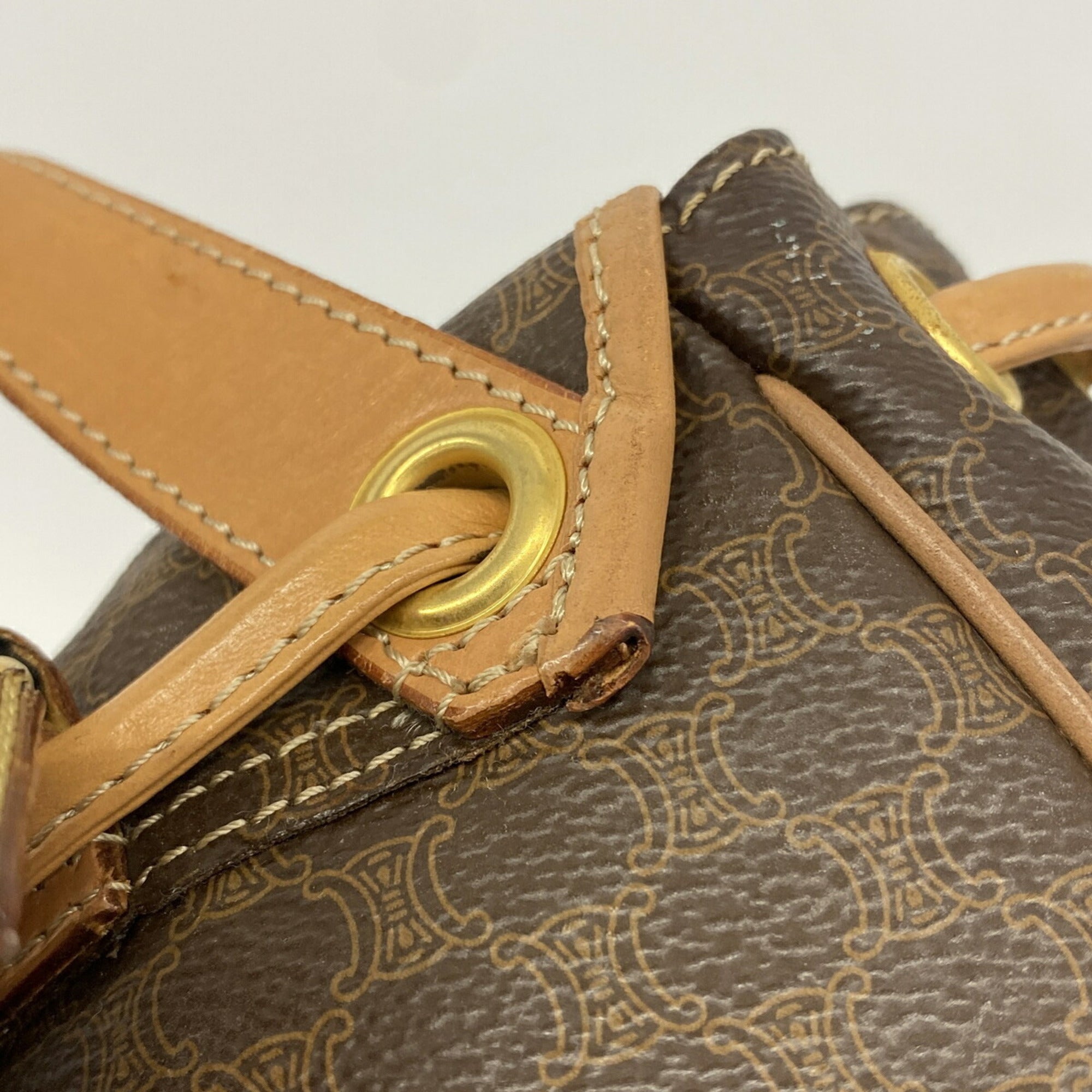 Celine Brown Pvc Backpack (Pre-Owned)