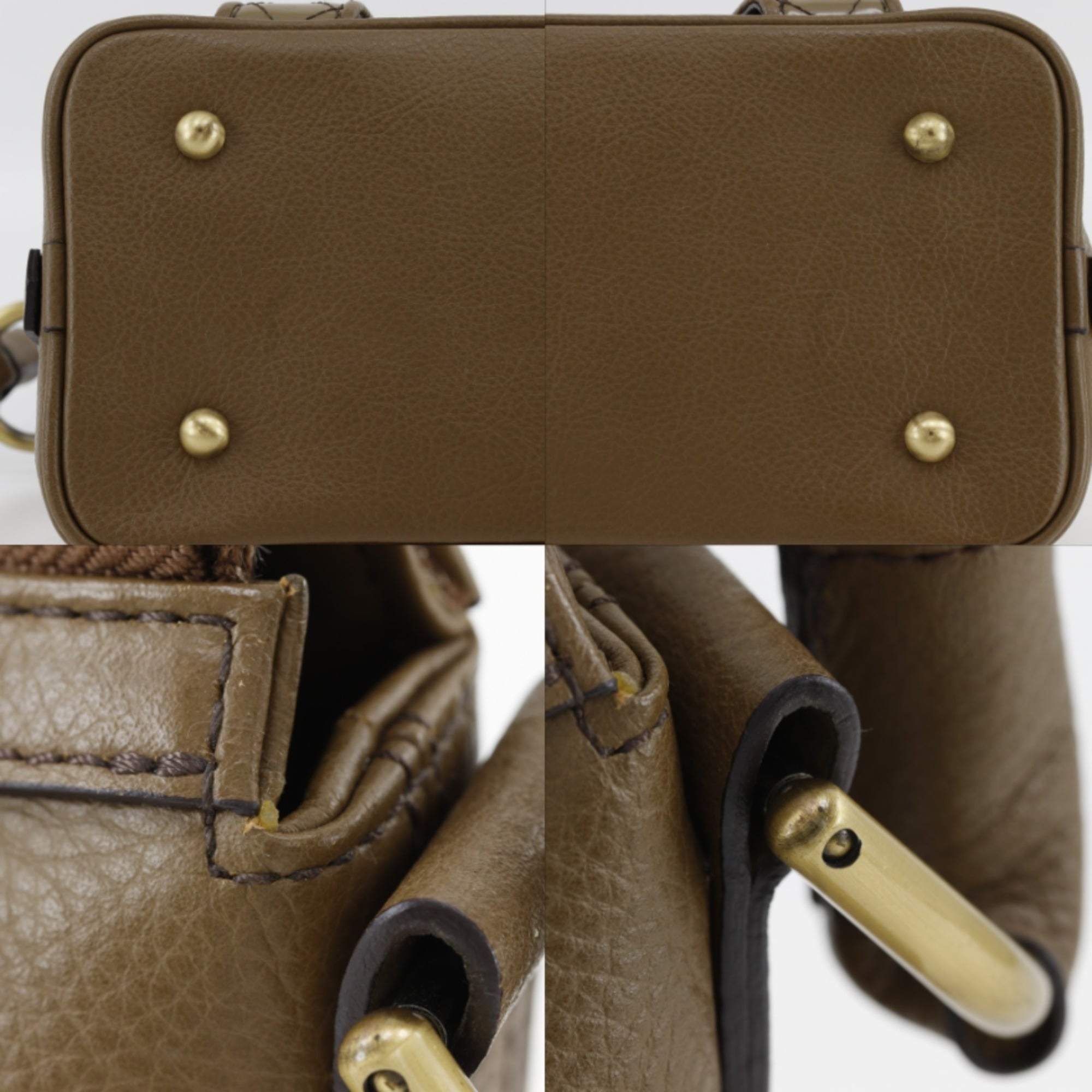 Burberry Brown Leather Shoulder Bag (Pre-Owned)