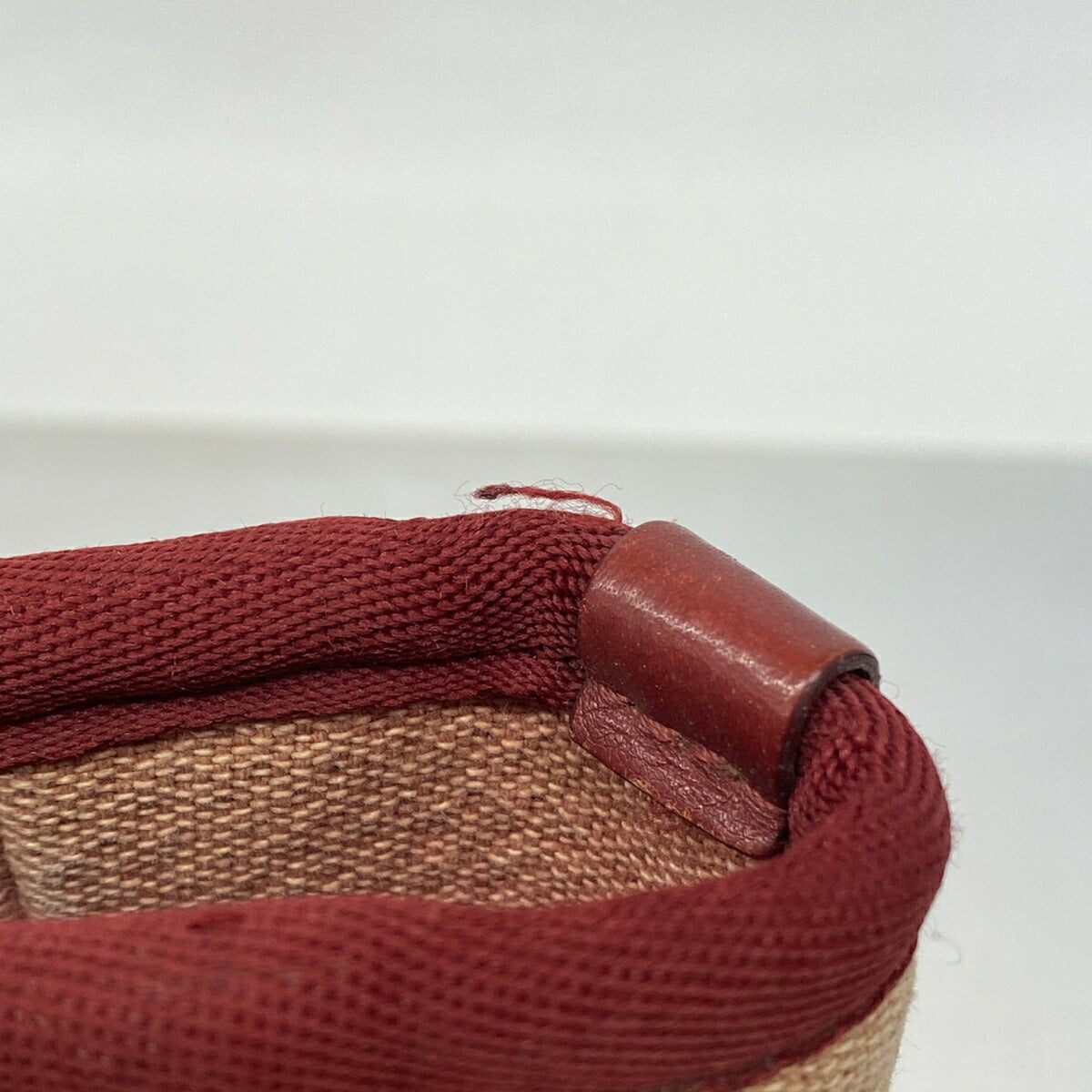 Chanel Red Color Canvas Tote Bag (Pre-Owned)