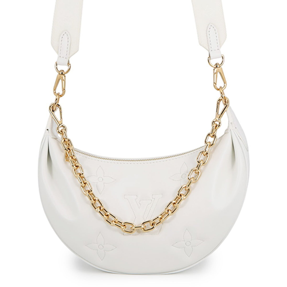 Louis Vuitton White Monogram Shoulder Bag (Pre-Owned)
