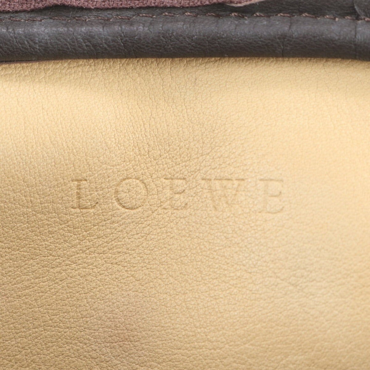 Loewe Beige Brown Leather Handbag Shoulder Bag Tote Bag (Pre-Owned)