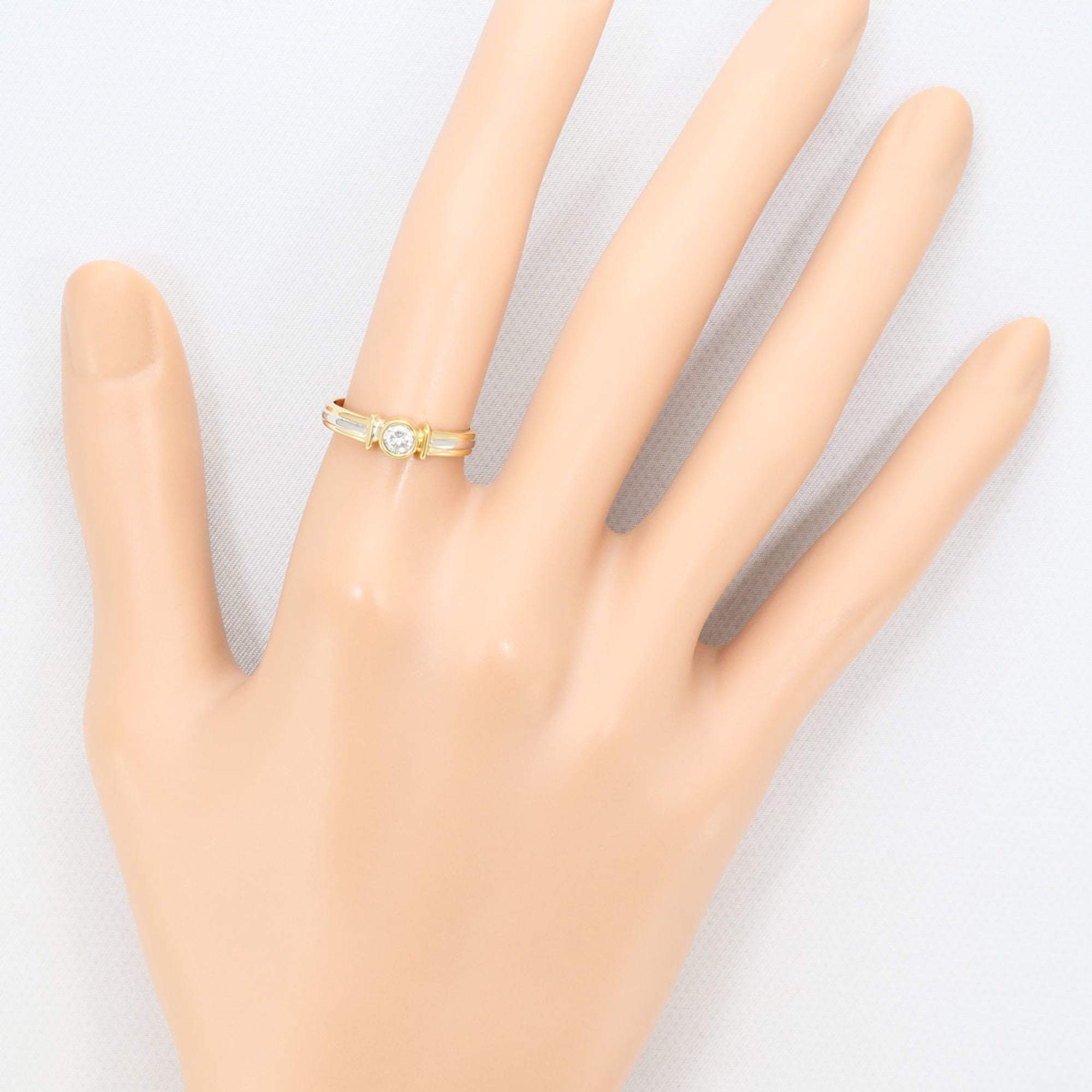 Unbranded Platinum Yellow Gold Yellow Gold (18K) Platinum 900 Band Ring (Pre-Owned)