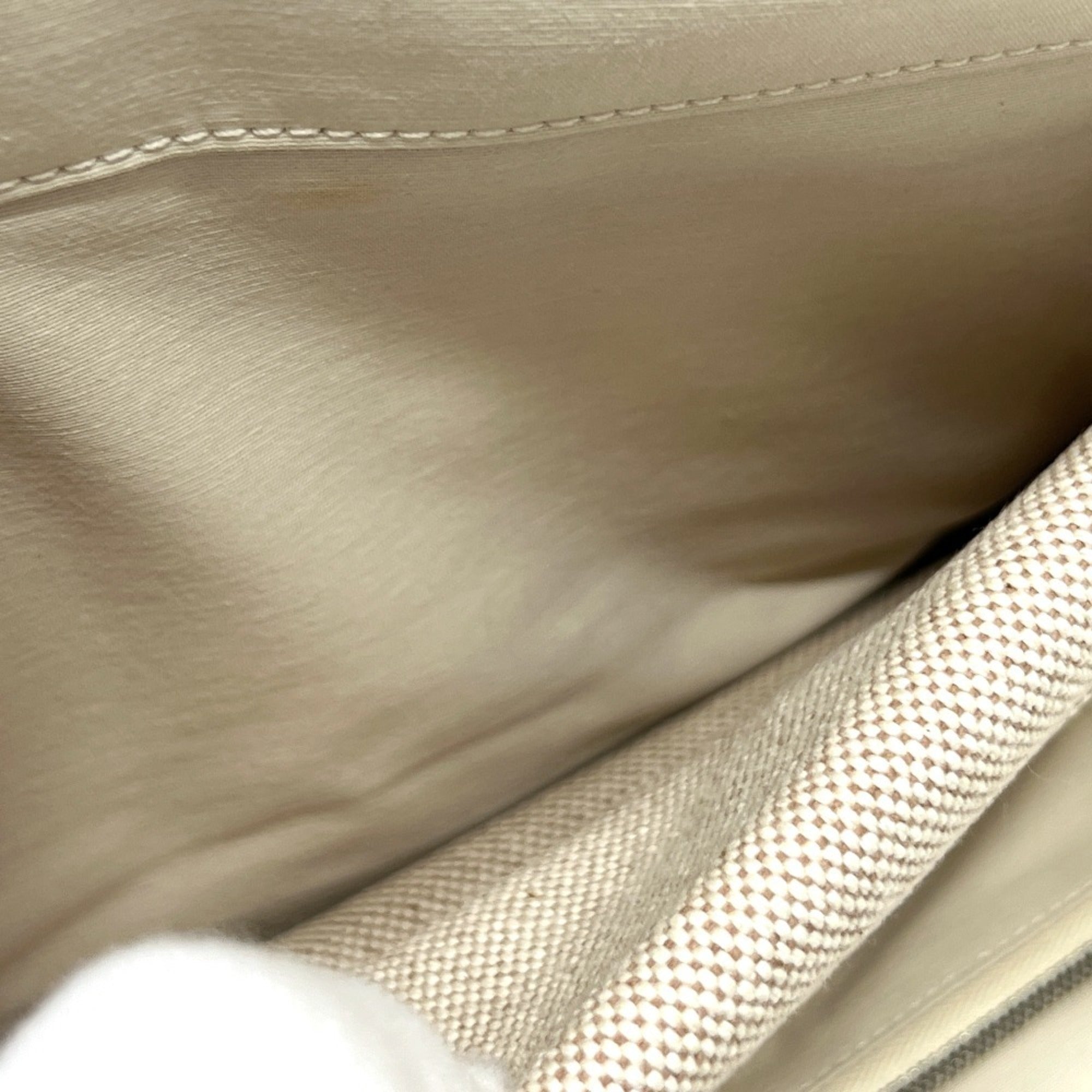 Hermes Beige Brown Yellow Toile H Pouch (Pre-Owned)
