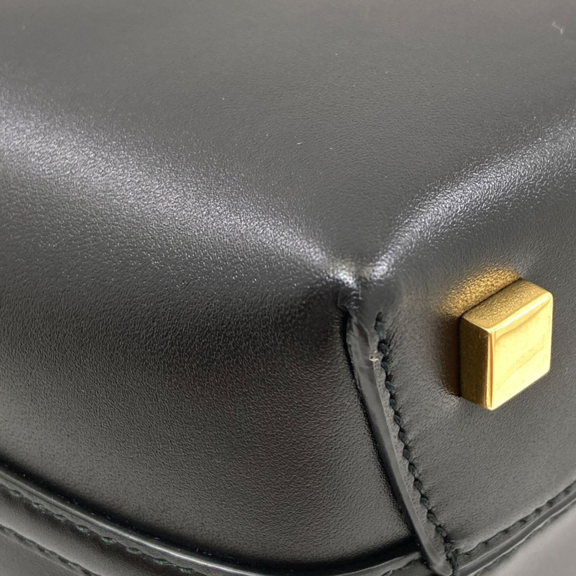 Saint Laurent Black Leather Handbag (Pre-Owned)