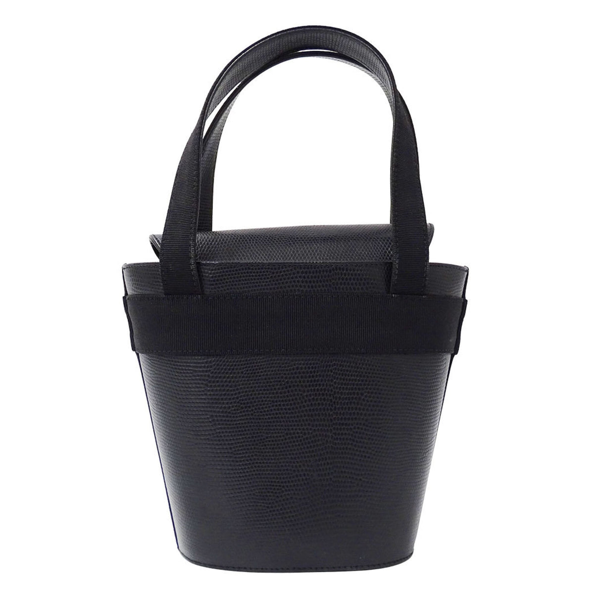 Salvatore Ferragamo Black Leather Handbag (Pre-Owned)