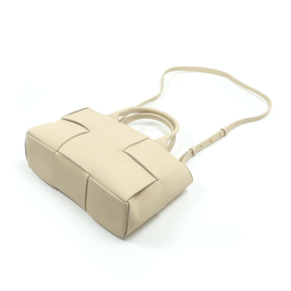 Bottega Veneta Beige Leather Handbag Pouch (Pre-Owned)