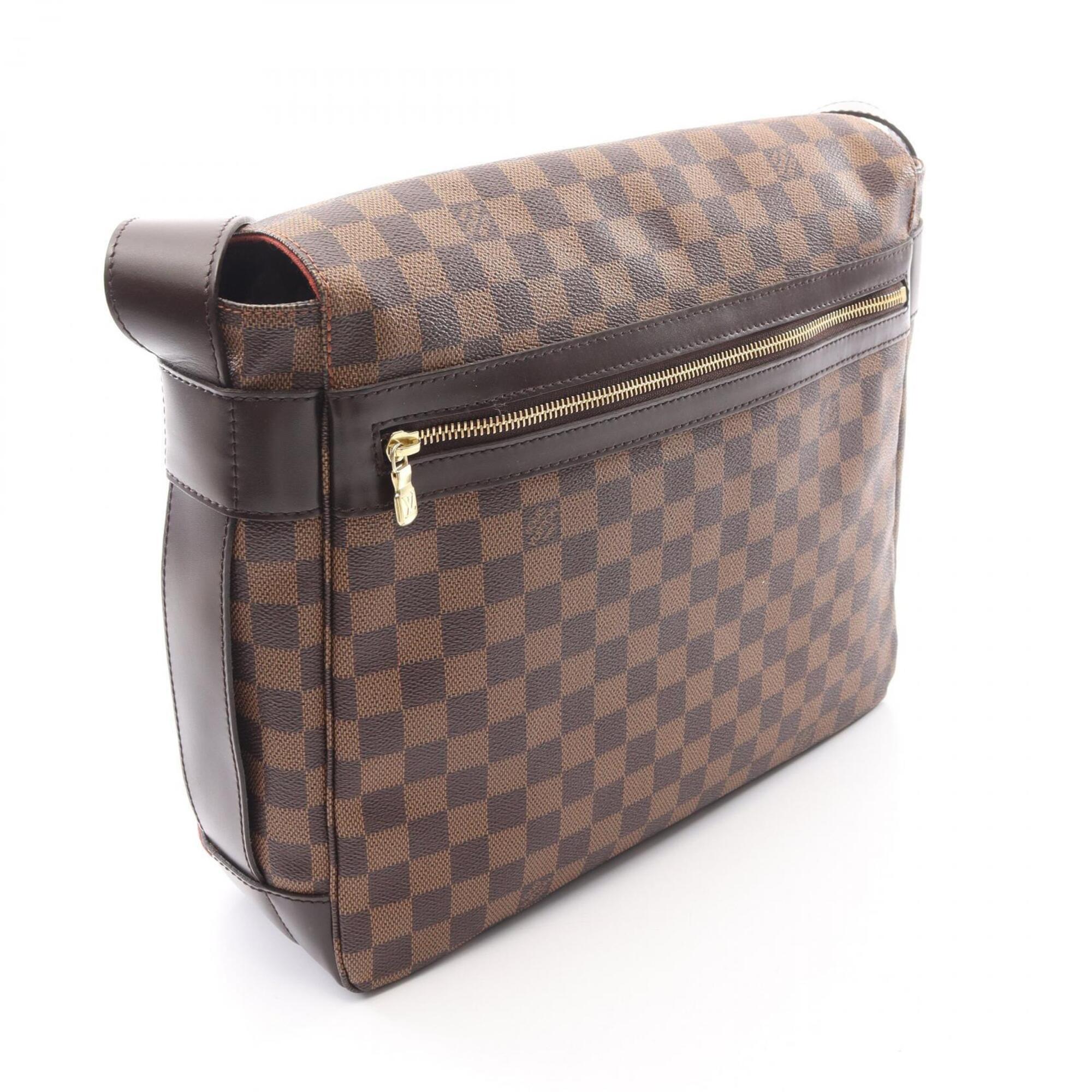 Louis Vuitton Brown Ebene Coated Canvas Pvc Damier Canvas Leather Handbag Shoulder Bag (Pre-Owned)