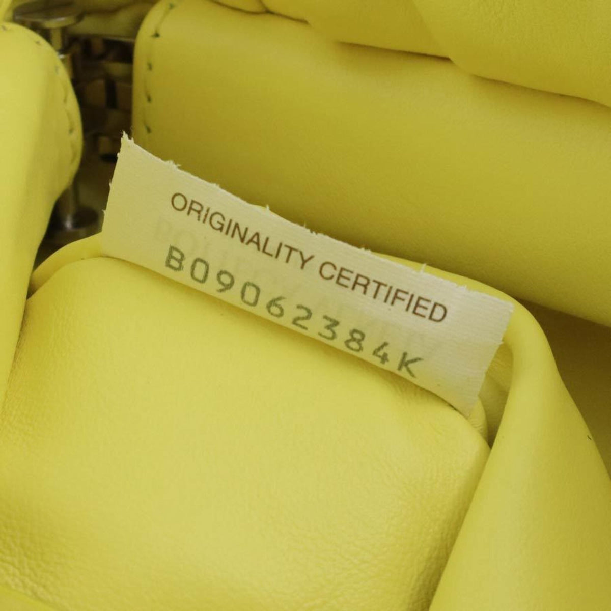 Bottega Veneta Yellow Leather Handbag Shoulder Bag (Pre-Owned)