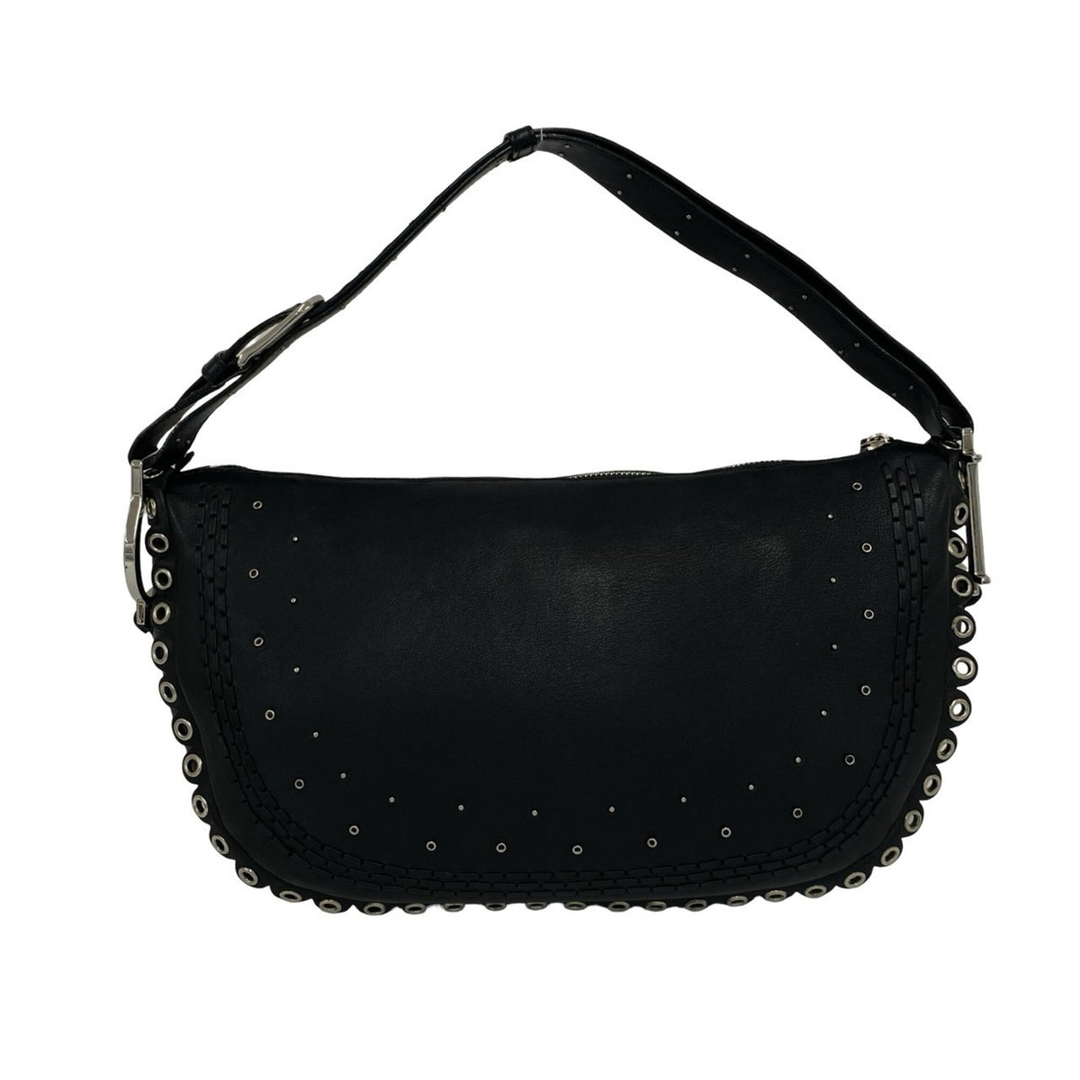 Christian Dior Black Leather Shoulder Bag (Pre-Owned)